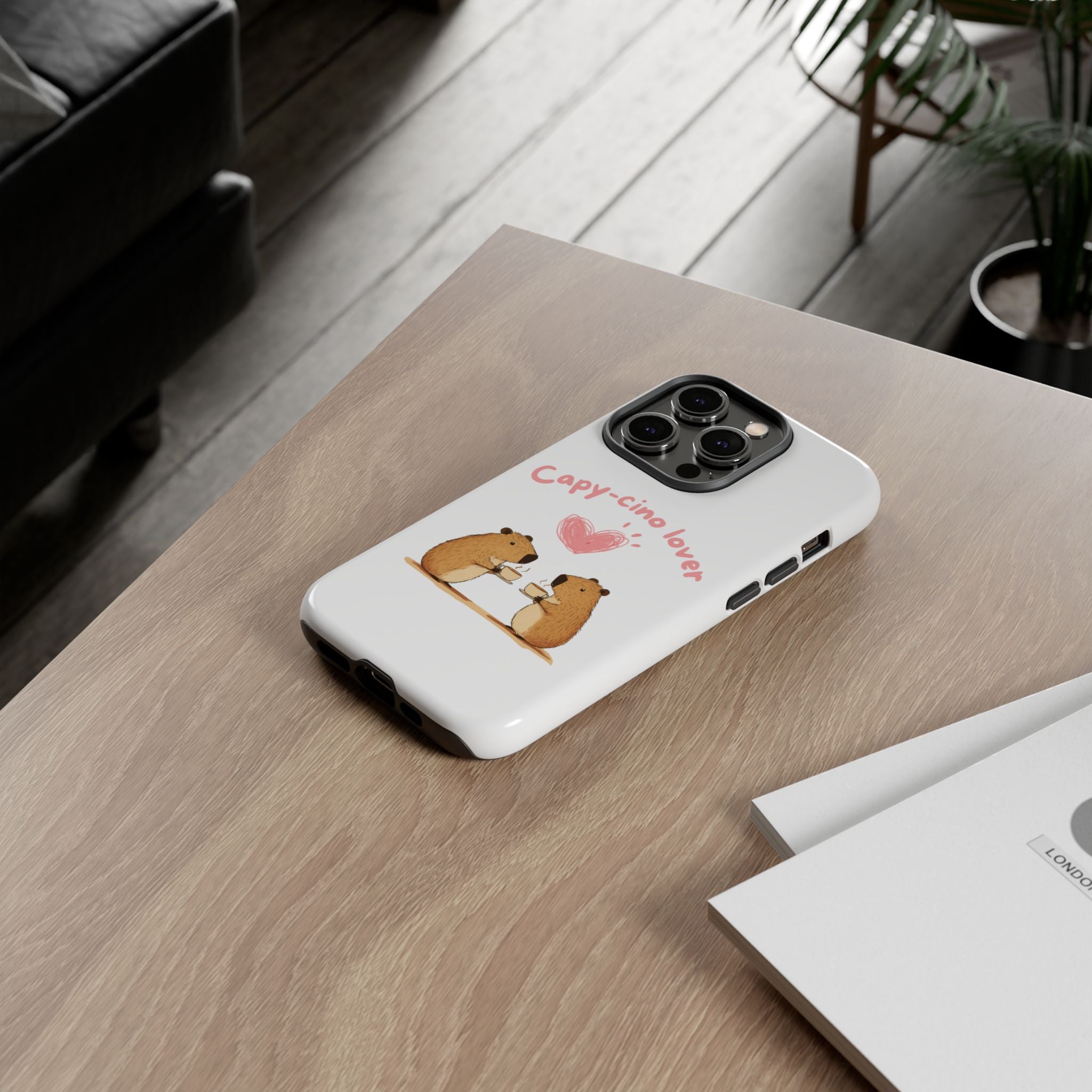 Cute Capybara Phone Case (Capy-cino Lover Series)