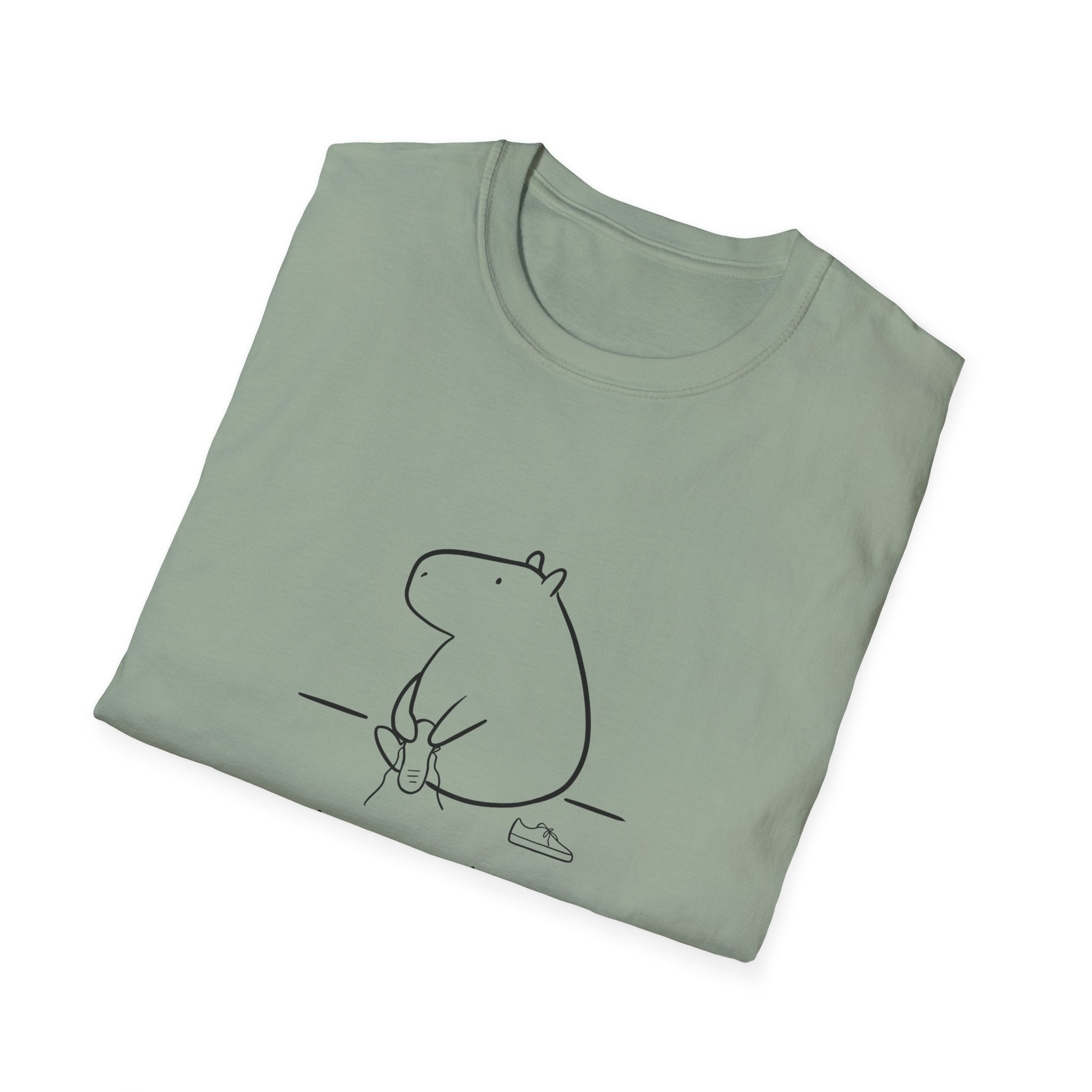 “I’ll Catch Up” Shirt – Funny Capybara Softstyle Tee