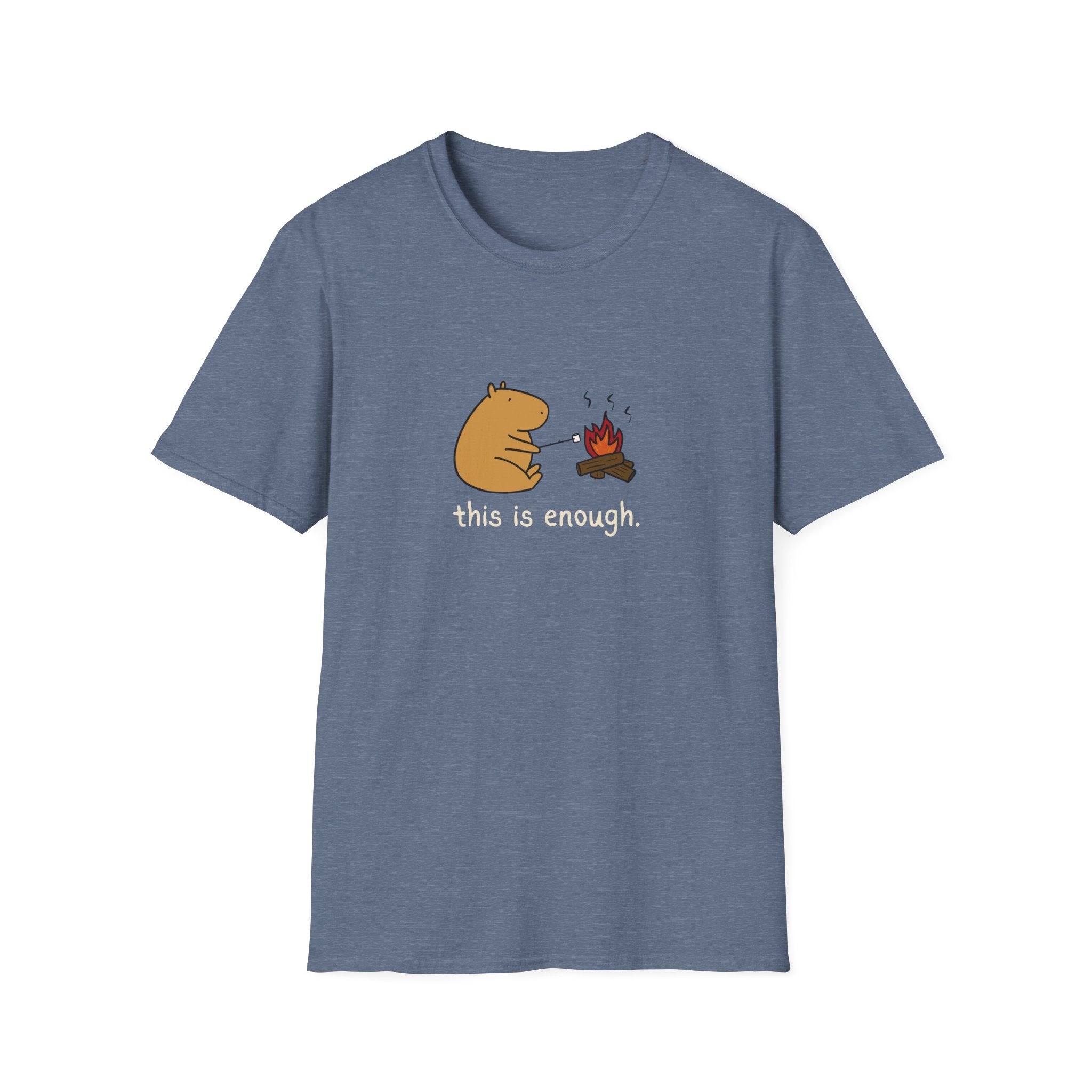 “This Is Enough” Capybara Campfire Softstyle Tee