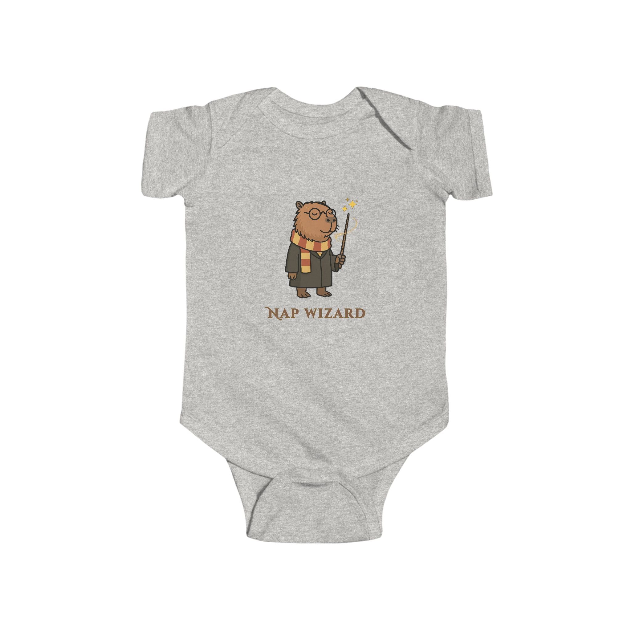 Nap Wizard Baby Onesie | Cute Capybara Wizard Baby Bodysuit | Cozy Magic Academy Outfit | Baby Shower Gift | Newborn Coming Home Outfit