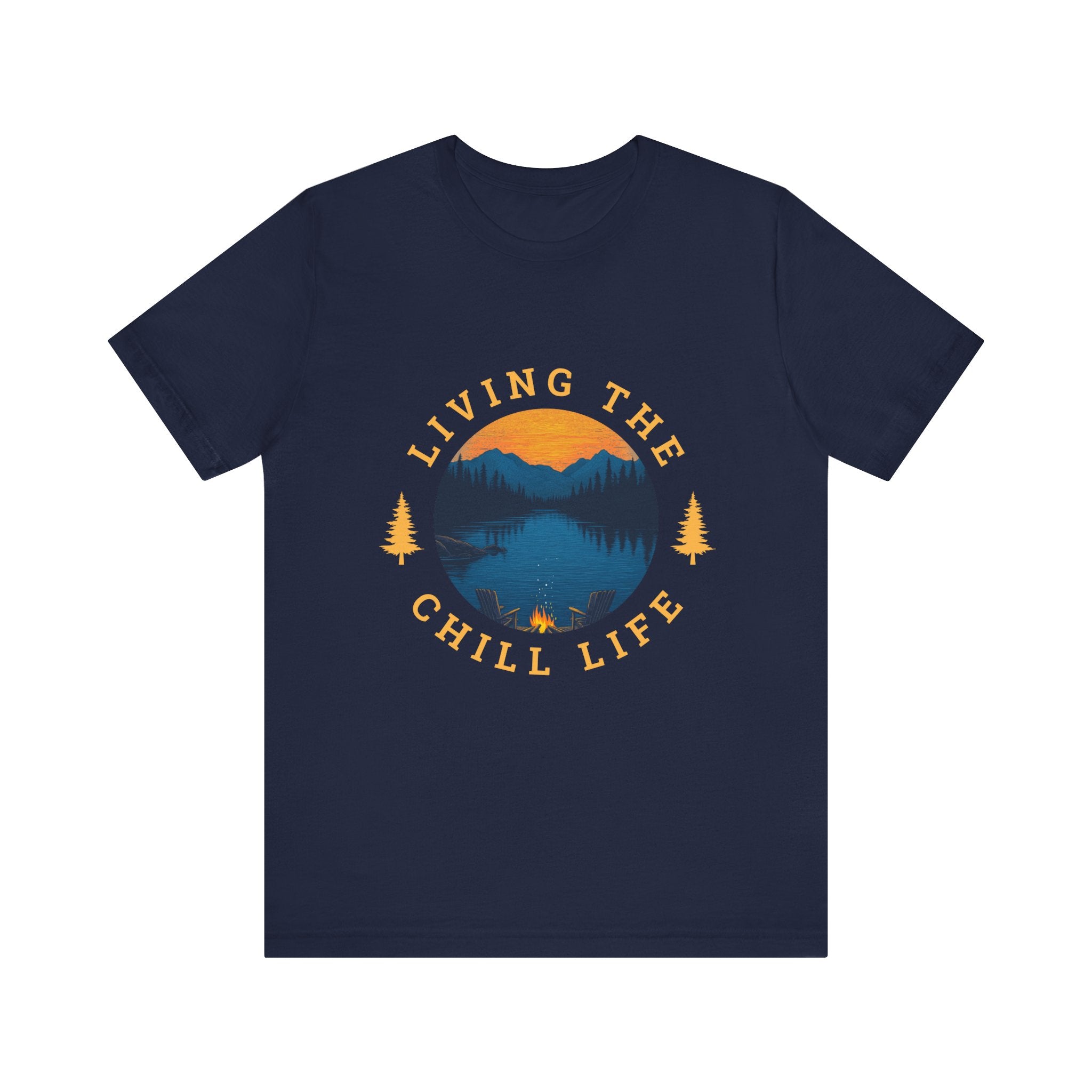 Living the Chill Life Mountainside - Unisex Jersey Tee