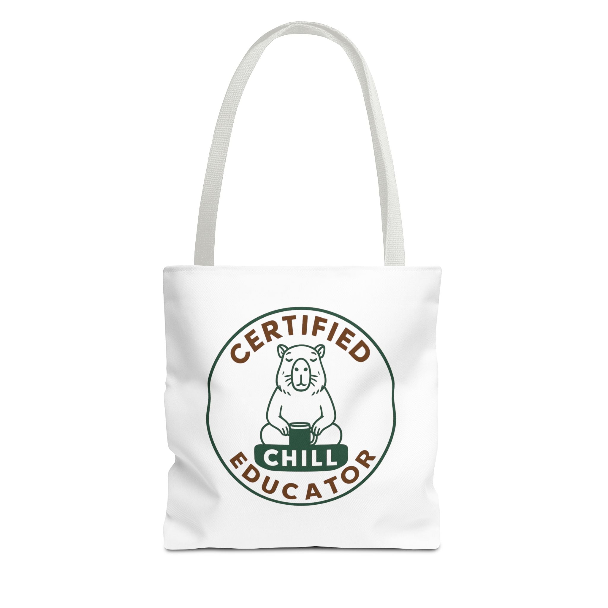 Certified Chill Educator Capybara - Teacher Tote Bag