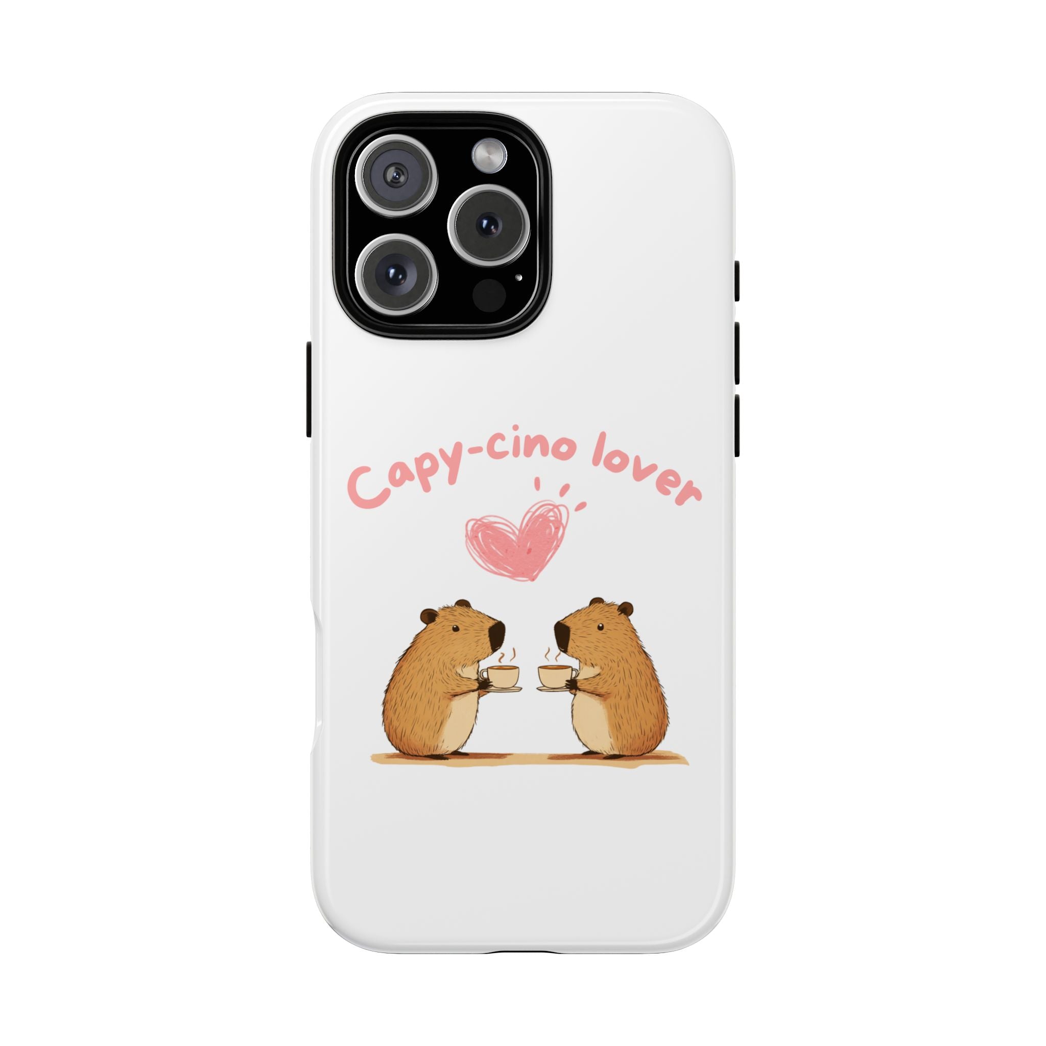 Cute Capybara Phone Case (Capy-cino Lover Series)