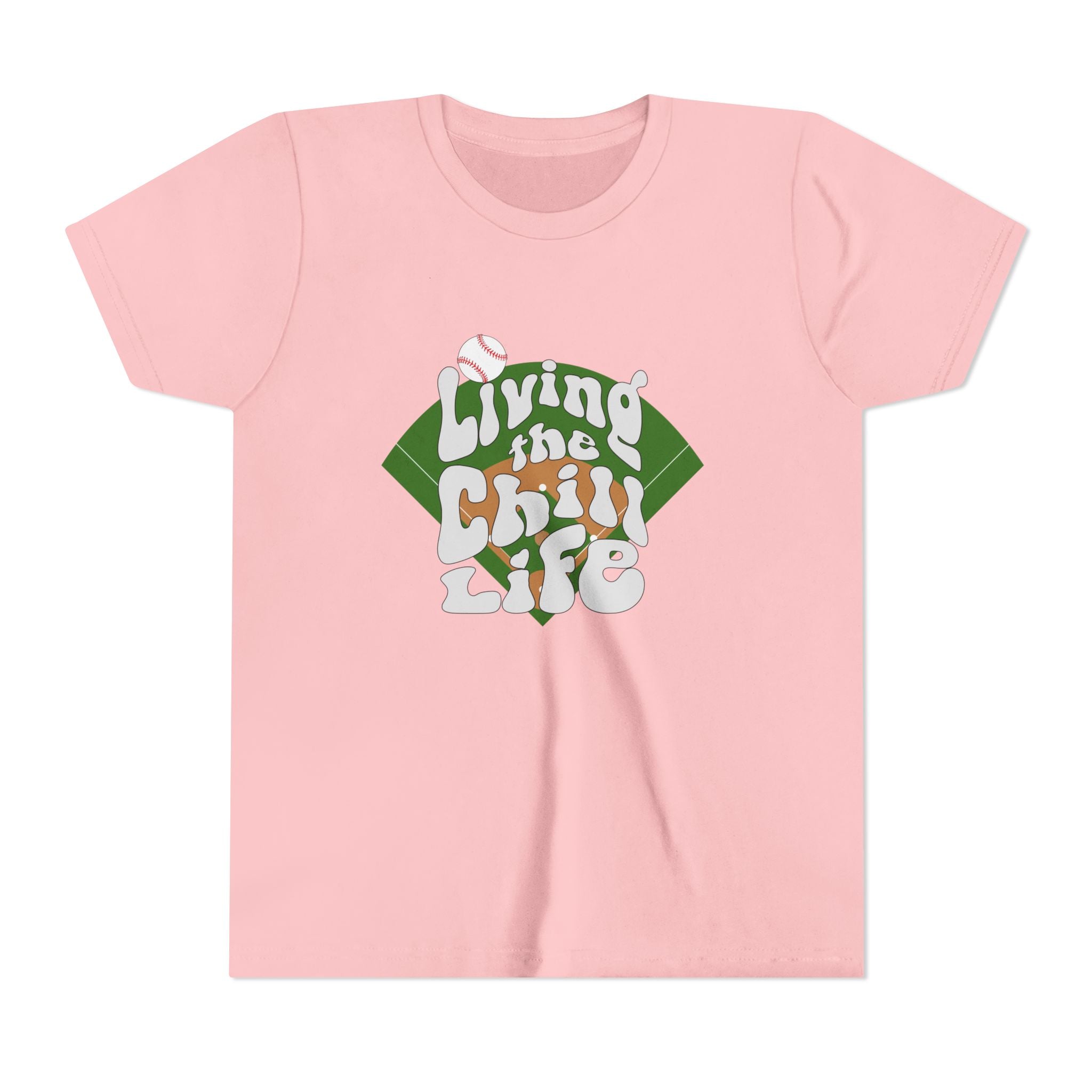 Living the Chill Life Baseball Diamond - Unisex Youth Tee