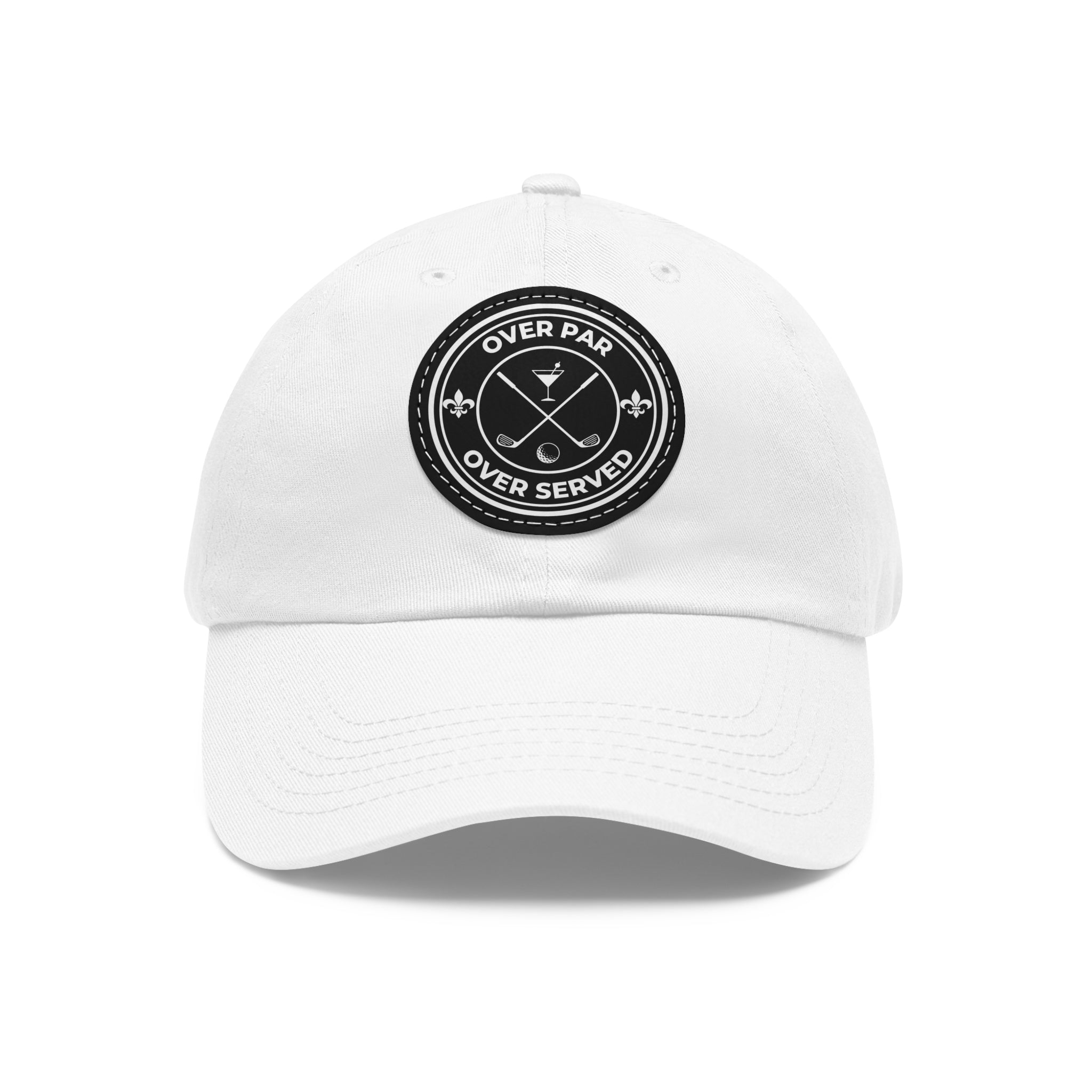 Over Par, Over Served with Leather Patch - Hat