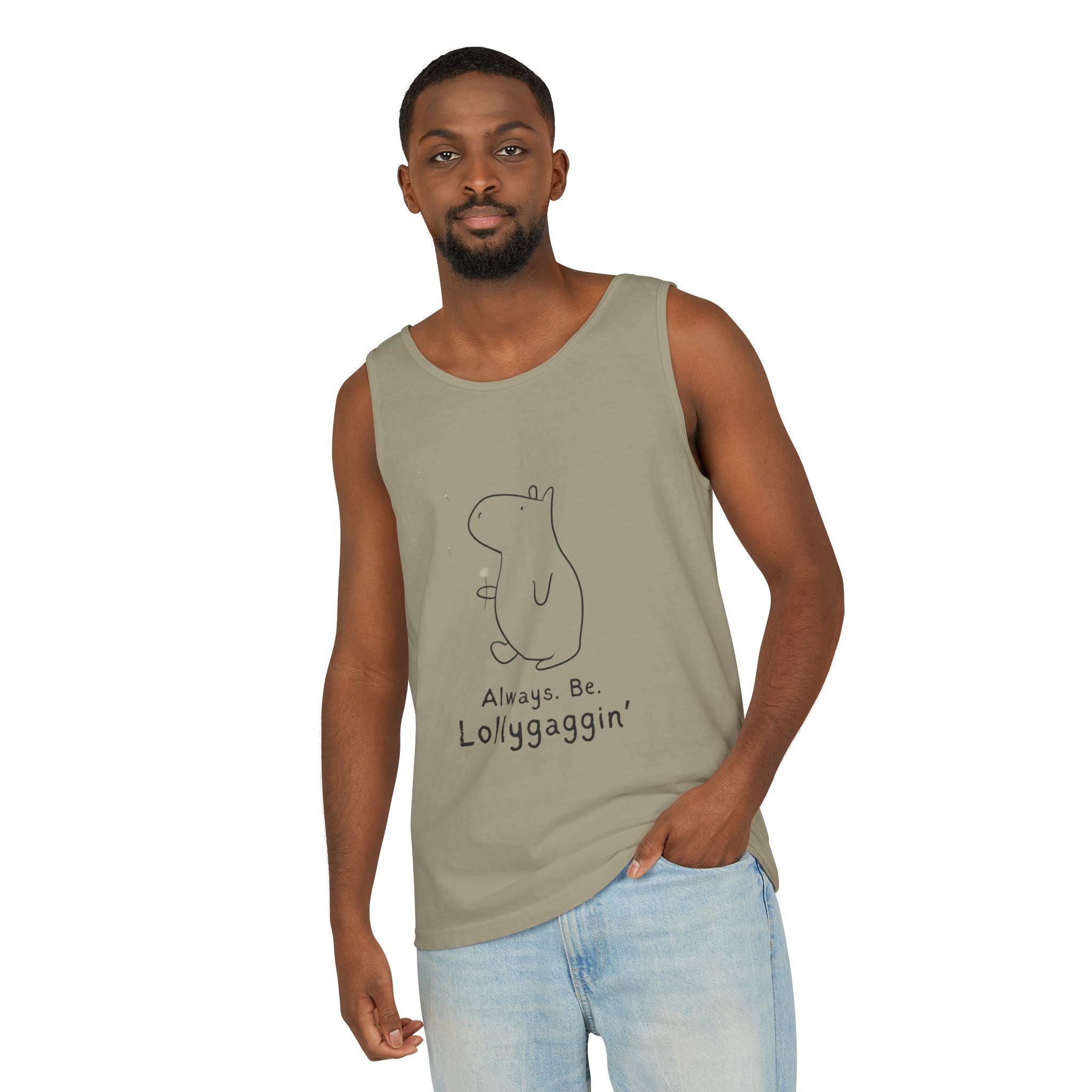 Always Be Lollygaggin' Capybara Premium Tank Top