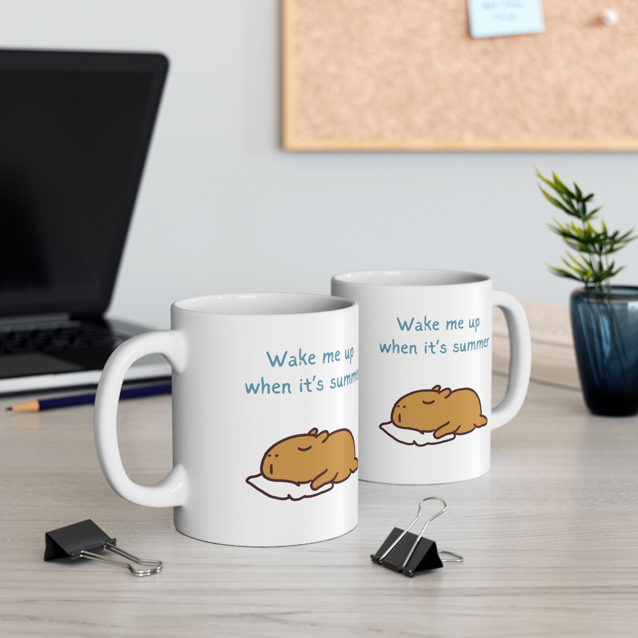 Teacher Appreciation Week Gift – Funny Teacher Coffee Mug – Wake Me Up When It’s Summer