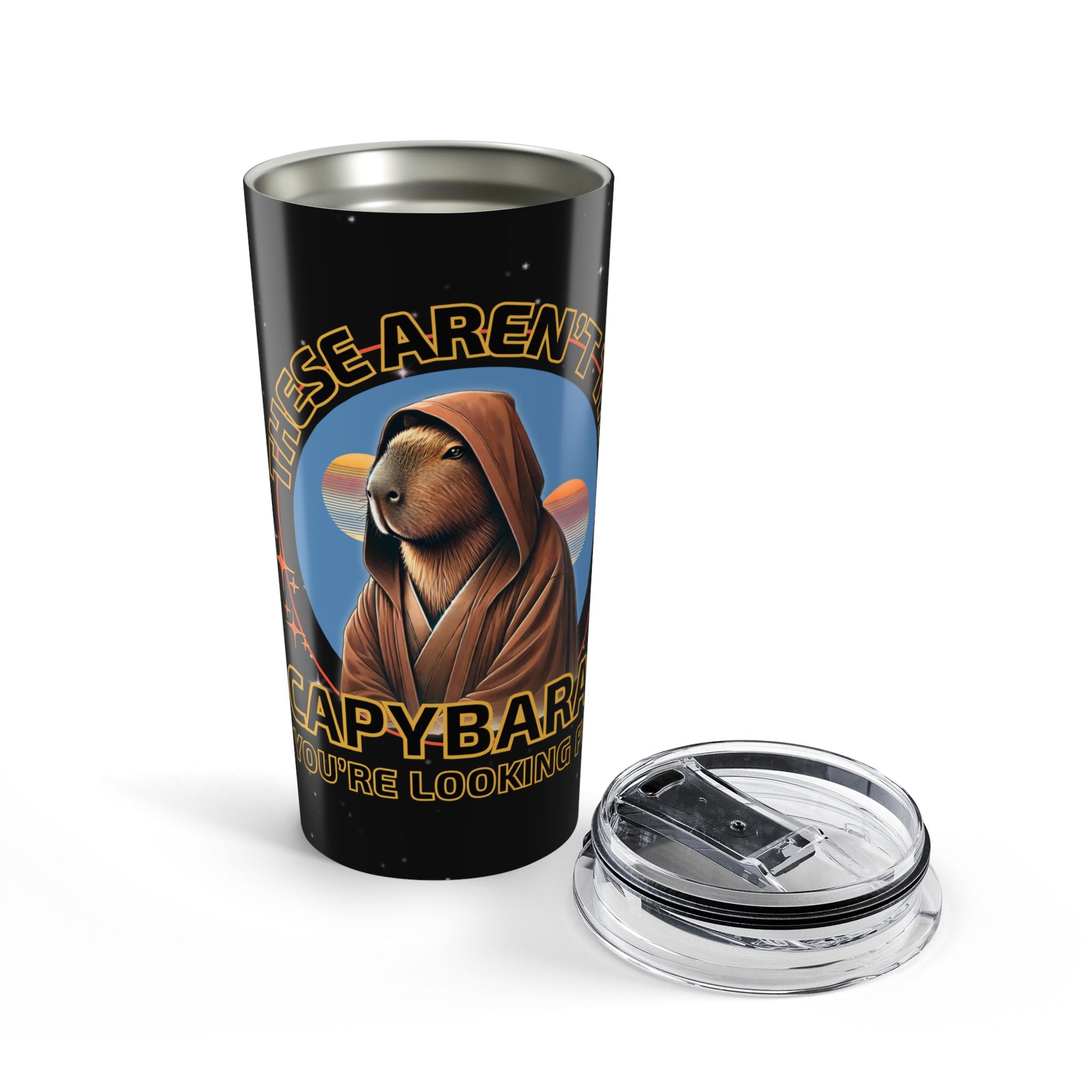 These Aren’t the Capybaras You’re Looking For Mug – Funny Star-Wars-Inspired Coffee Travel Mug