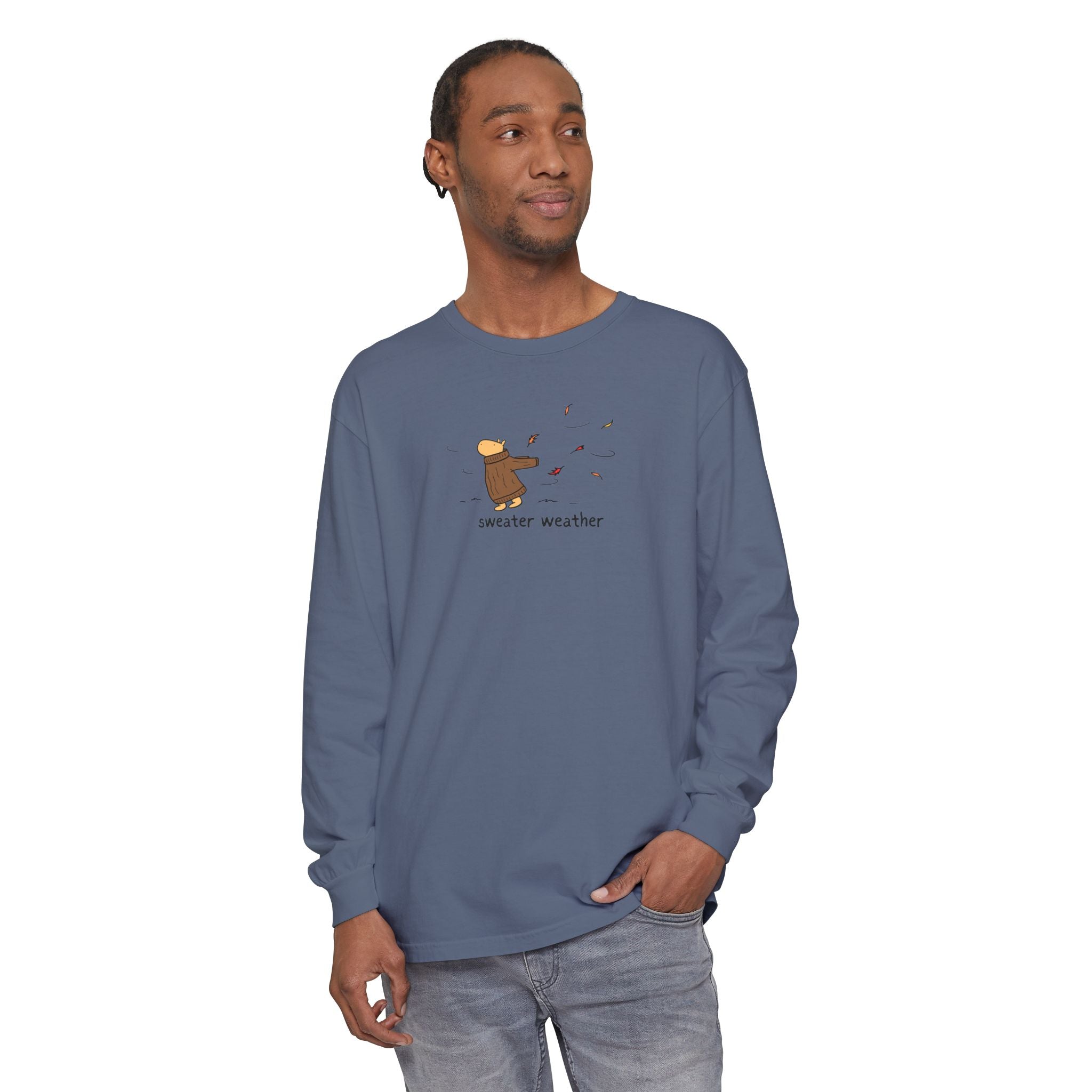 Sweater Weather Capybara Long Sleeve Tee