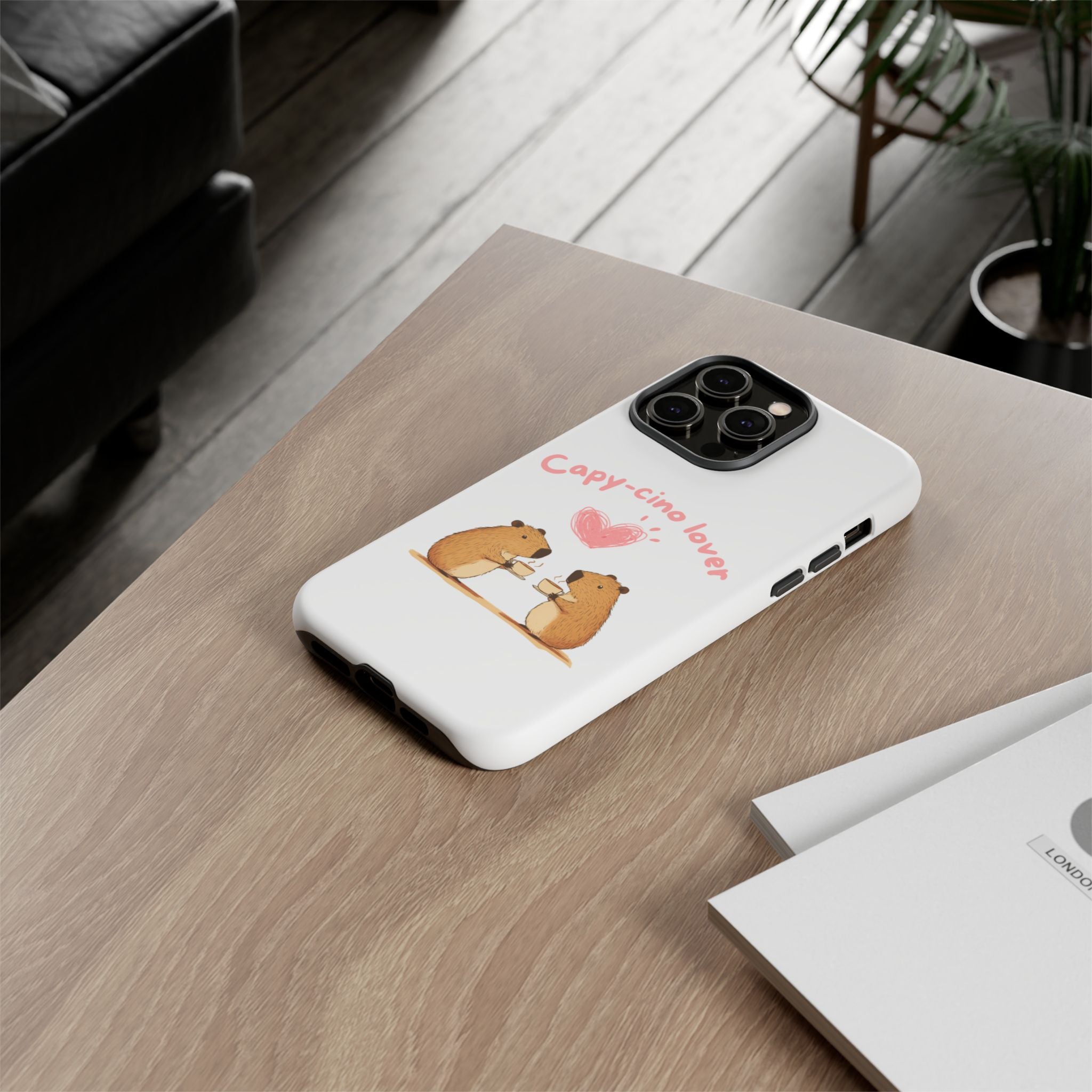 Cute Capybara Phone Case (Capy-cino Lover Series)
