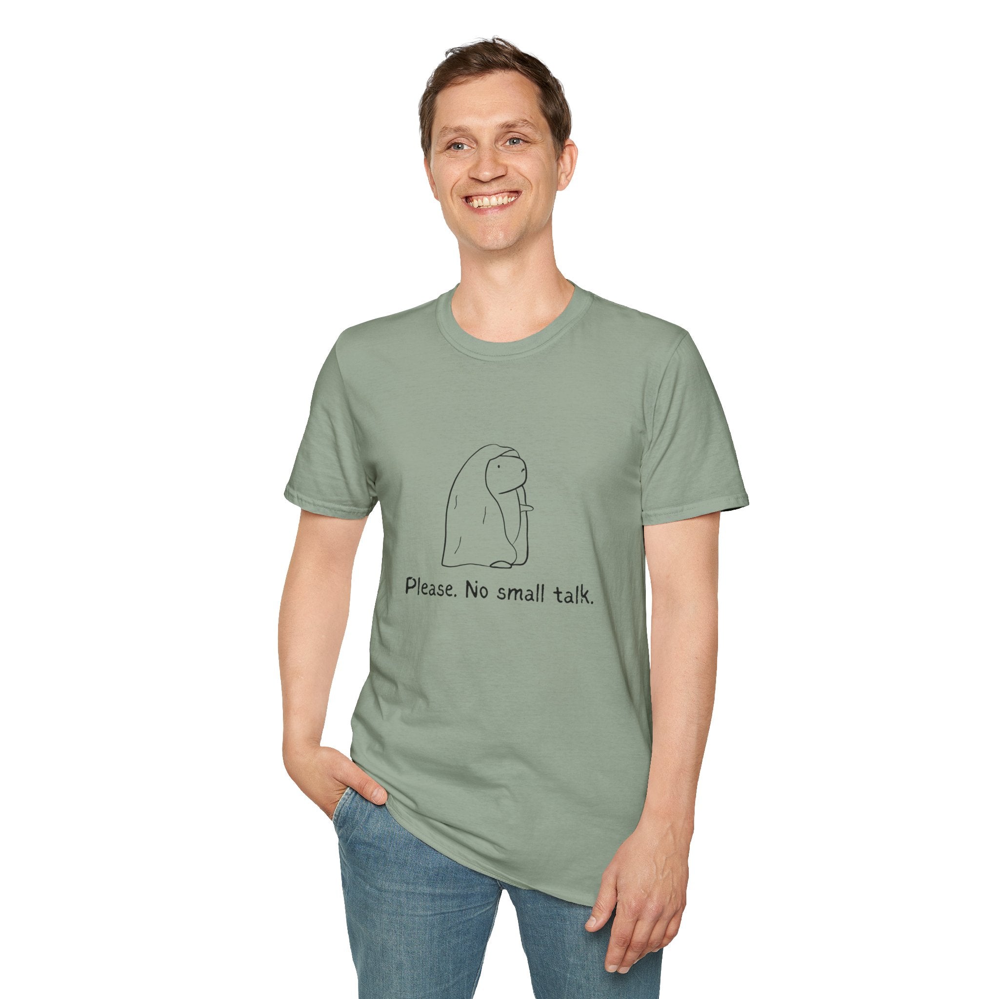 Funny Introvert Tee - "Please. No Small Talk." Capybara Shirt