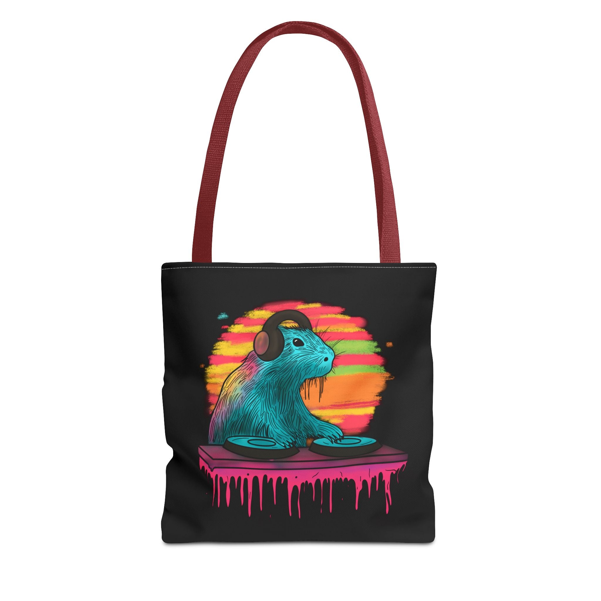 DJ Capybara Music Lover Canvas Tote Bag