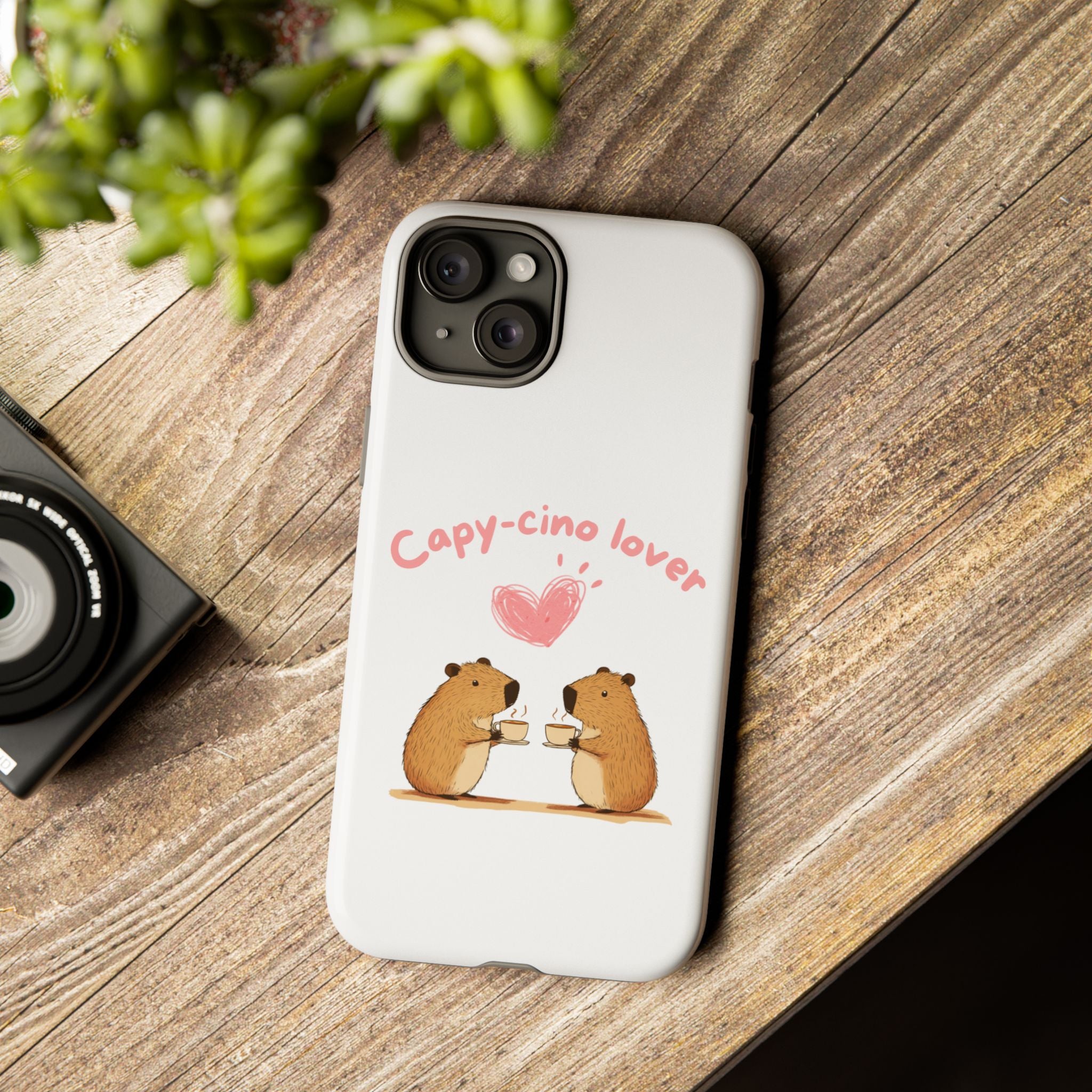 Cute Capybara Phone Case (Capy-cino Lover Series)