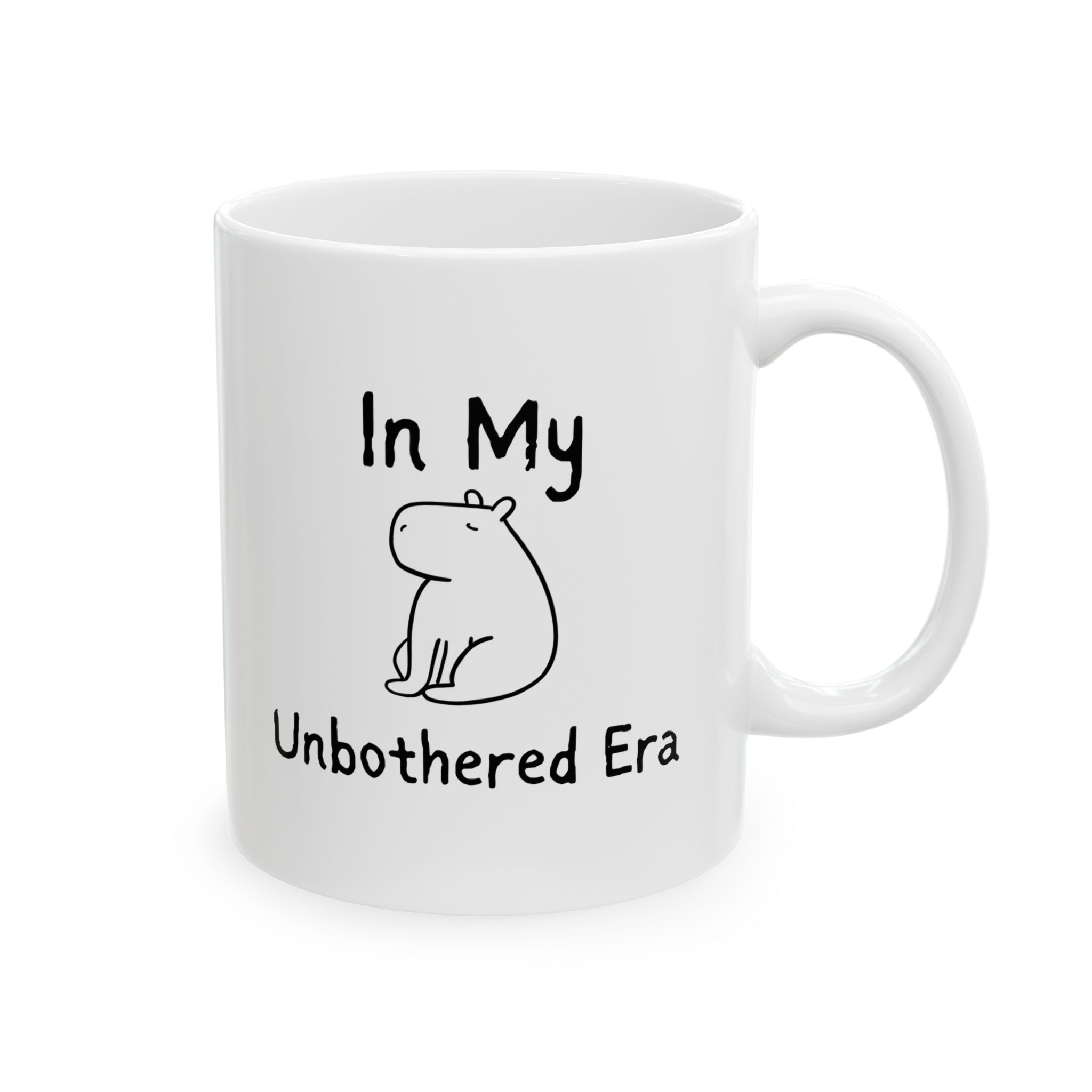 "In My Unbothered Era" Funny Capybara Coffee Mug