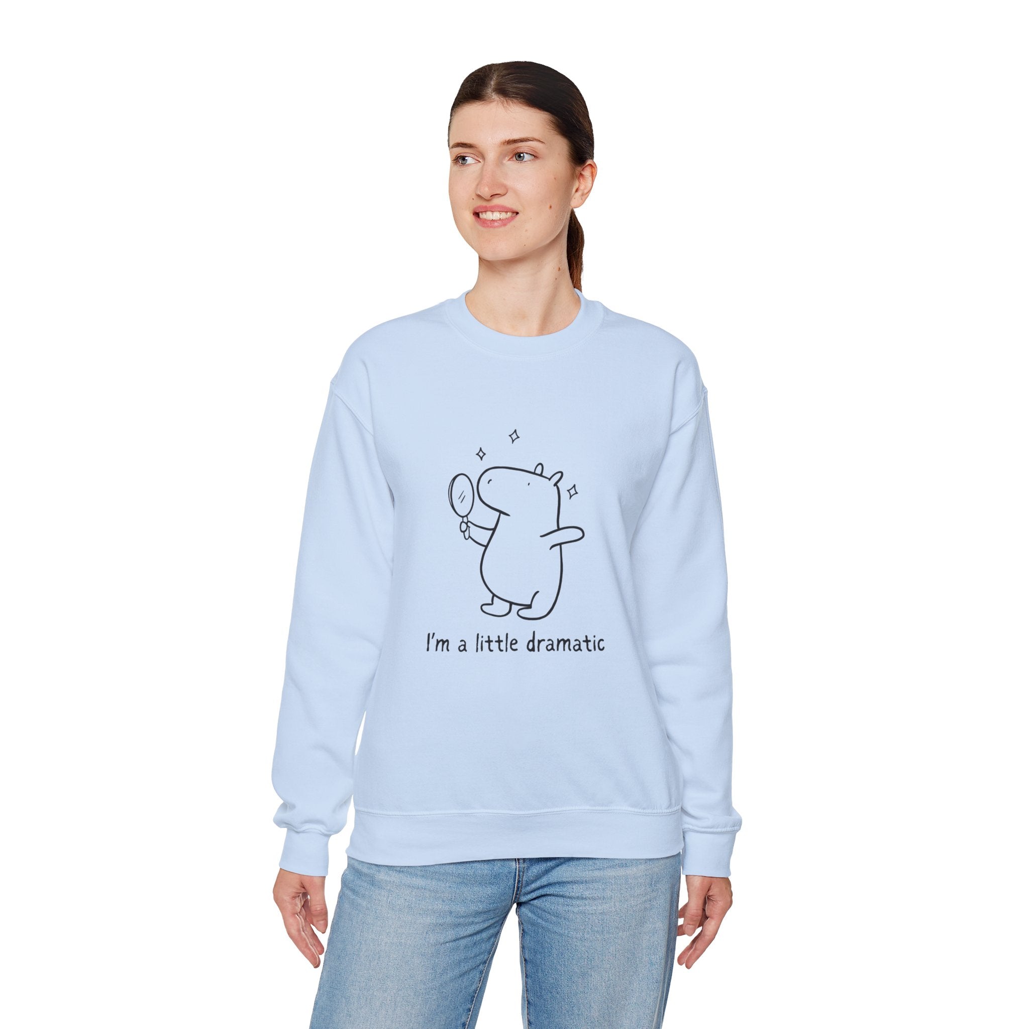 I'm a little dramatic – Funny Capybara Crewneck Sweatshirt