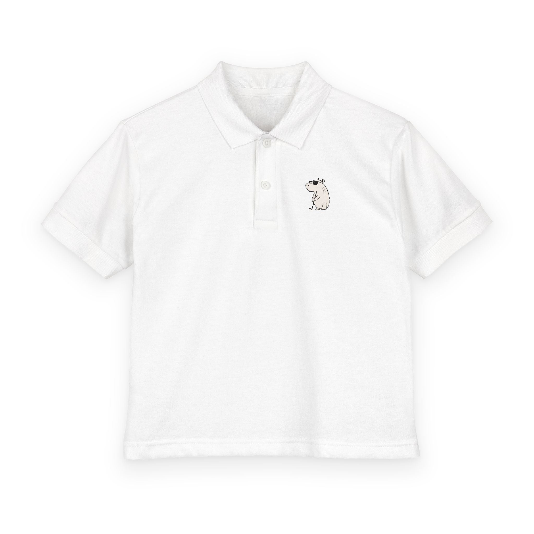 Capybara Chill Kids Golf Polo Shirt