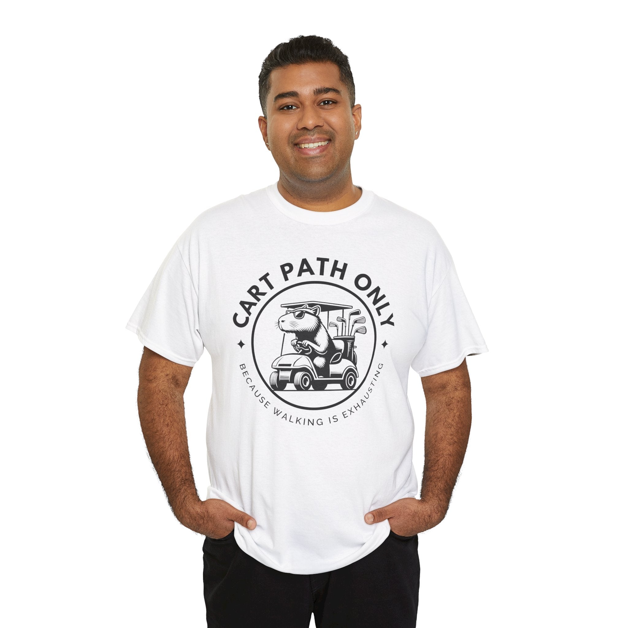 Golf Humor Tee, Unisex Heavy Cotton Tee, Funny Golf Shirt, Gift for Golf Lovers, Casual Wear, Golfer's Gift
