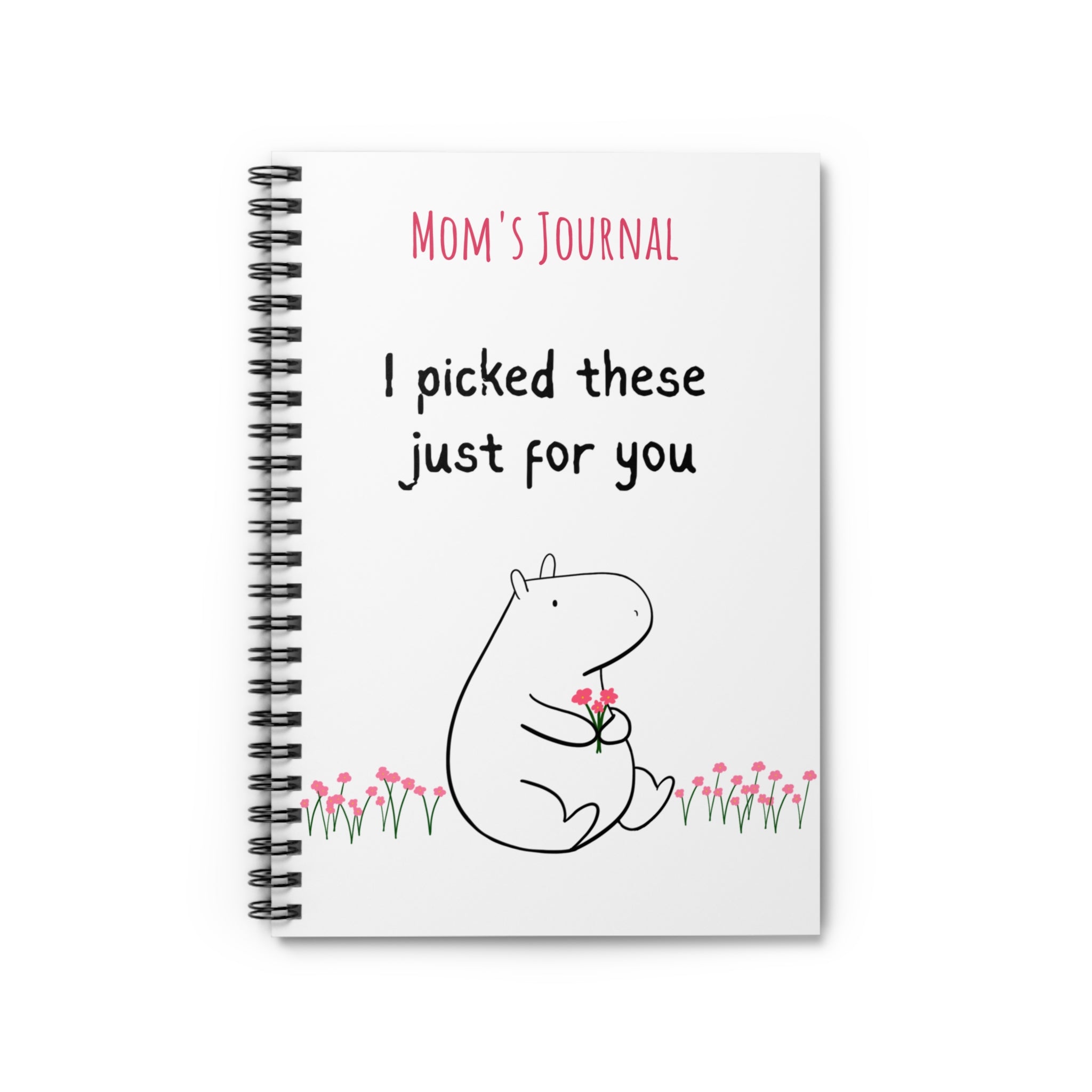 Personalized Gift Journal – Cute Capybara Notebook “I Picked These Just for You”