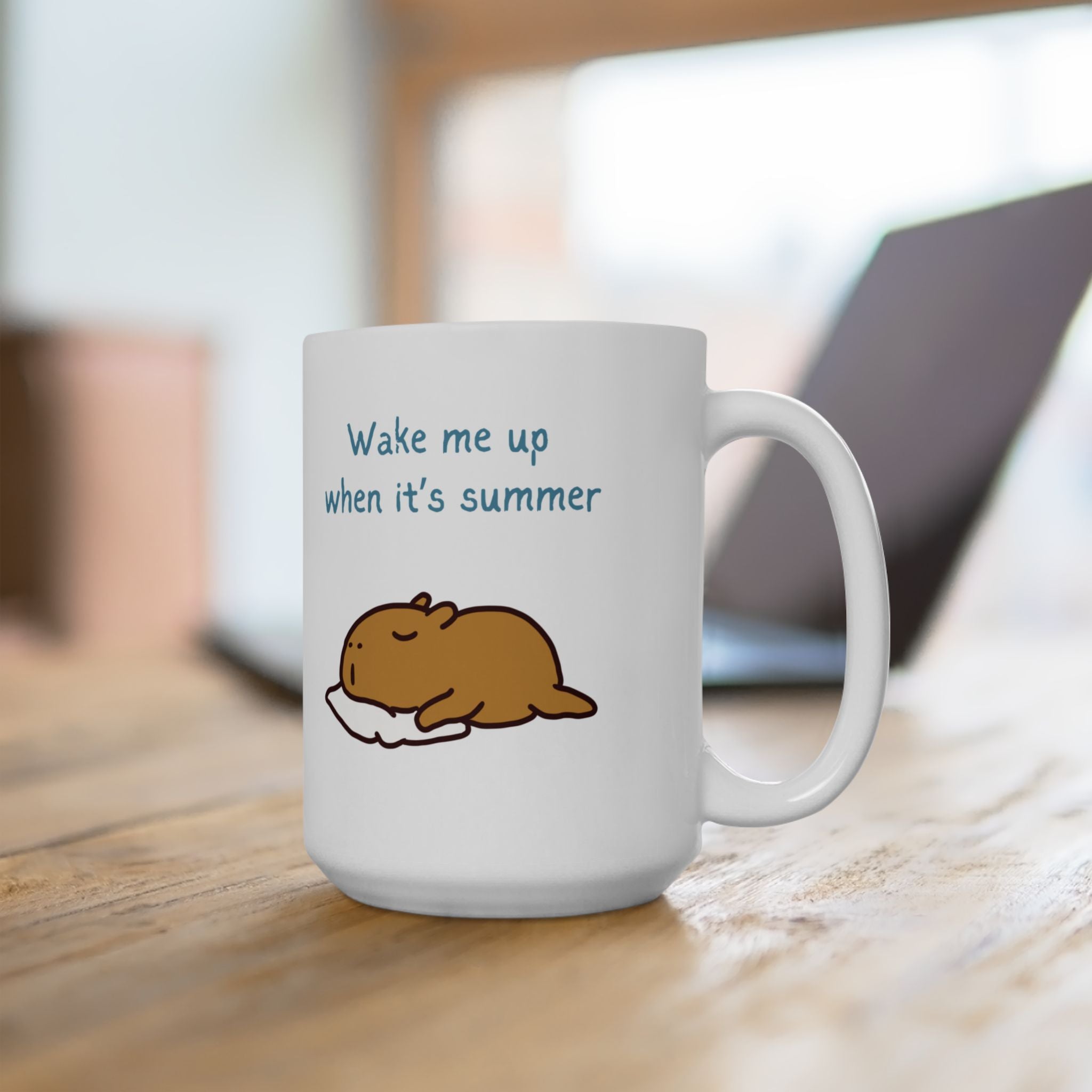 Teacher Appreciation Week Gift – Funny Teacher Coffee Mug – Wake Me Up When It’s Summer