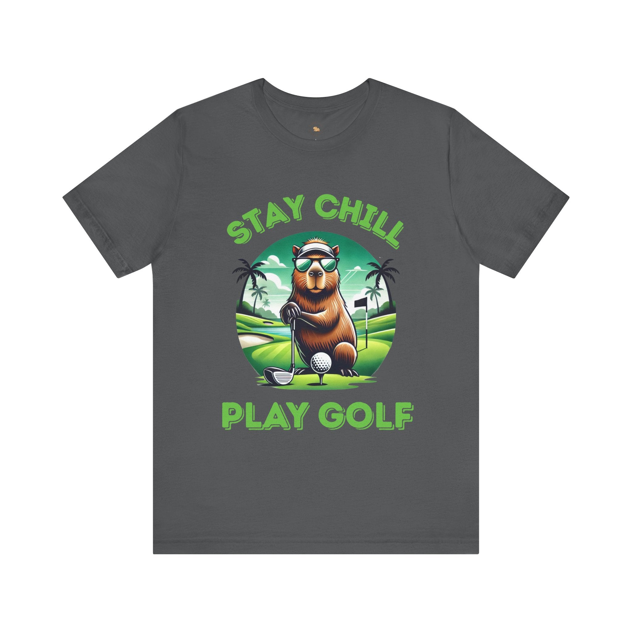 Stay Chill, Play Golf Art Deco Edition β Unisex Jersey T-Shirt ποΈββοΈ