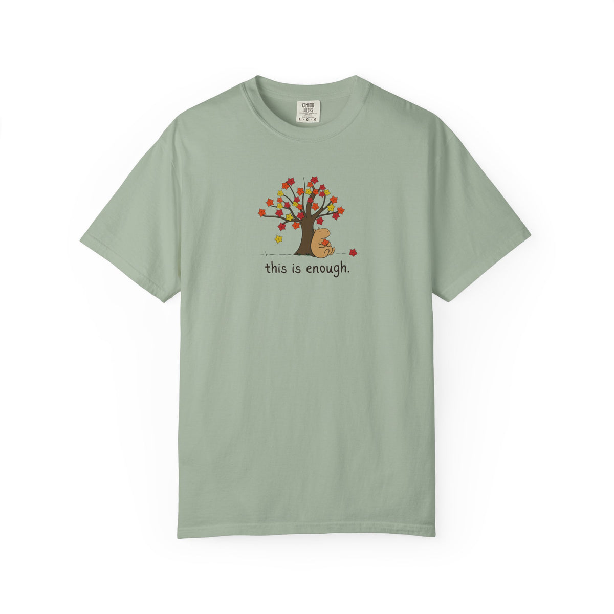 Copy of Autumn Leave This is Enough - Capybara Softstyle Adult T-Shirt