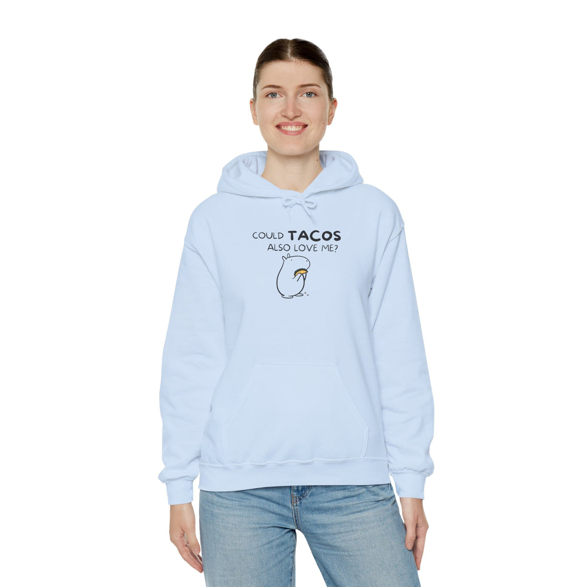 Could Tacos Also Love Me? Funny Capybara Hoodie