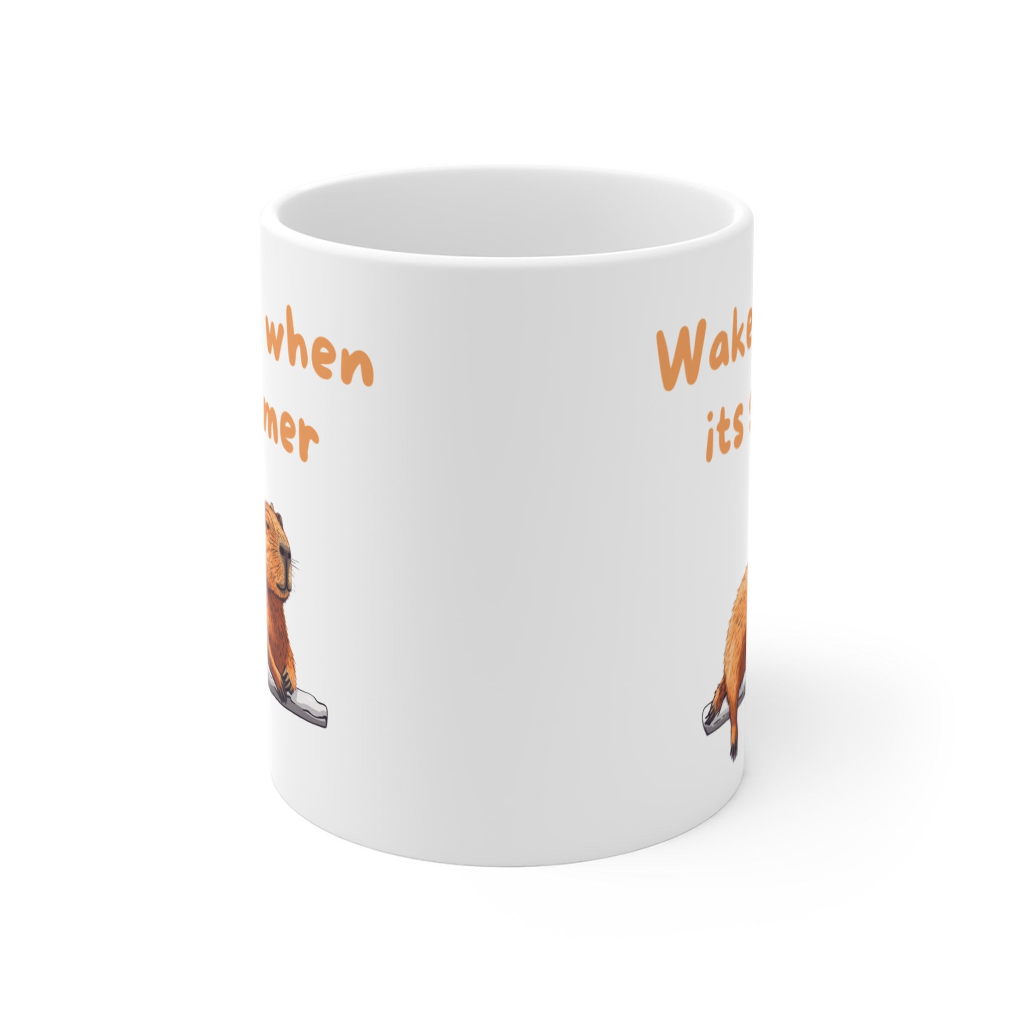 Wake Me When It's Summer - Fun Accent Coffee Mug