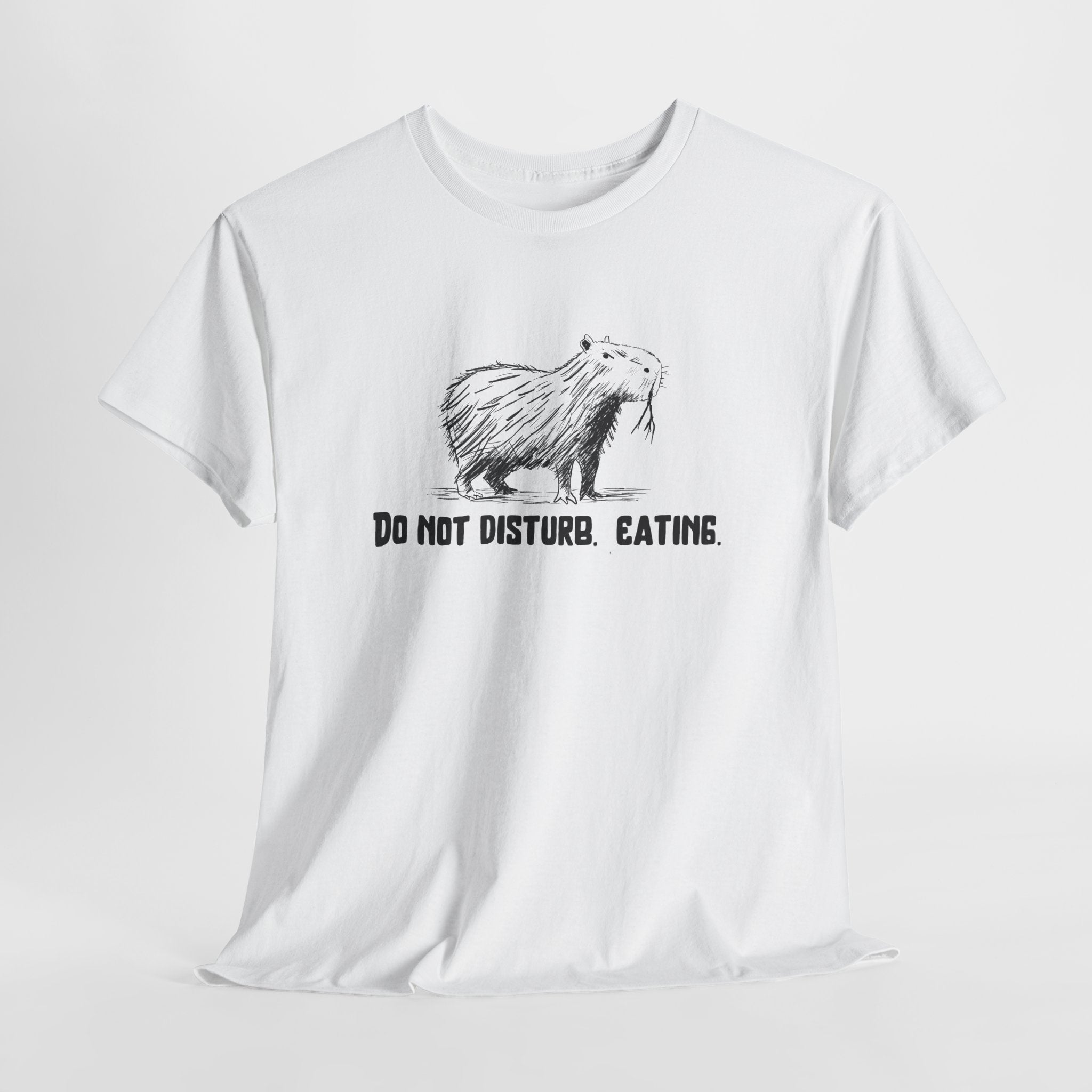 Do Not Disturb. Eating. Capybara Heavy Tee