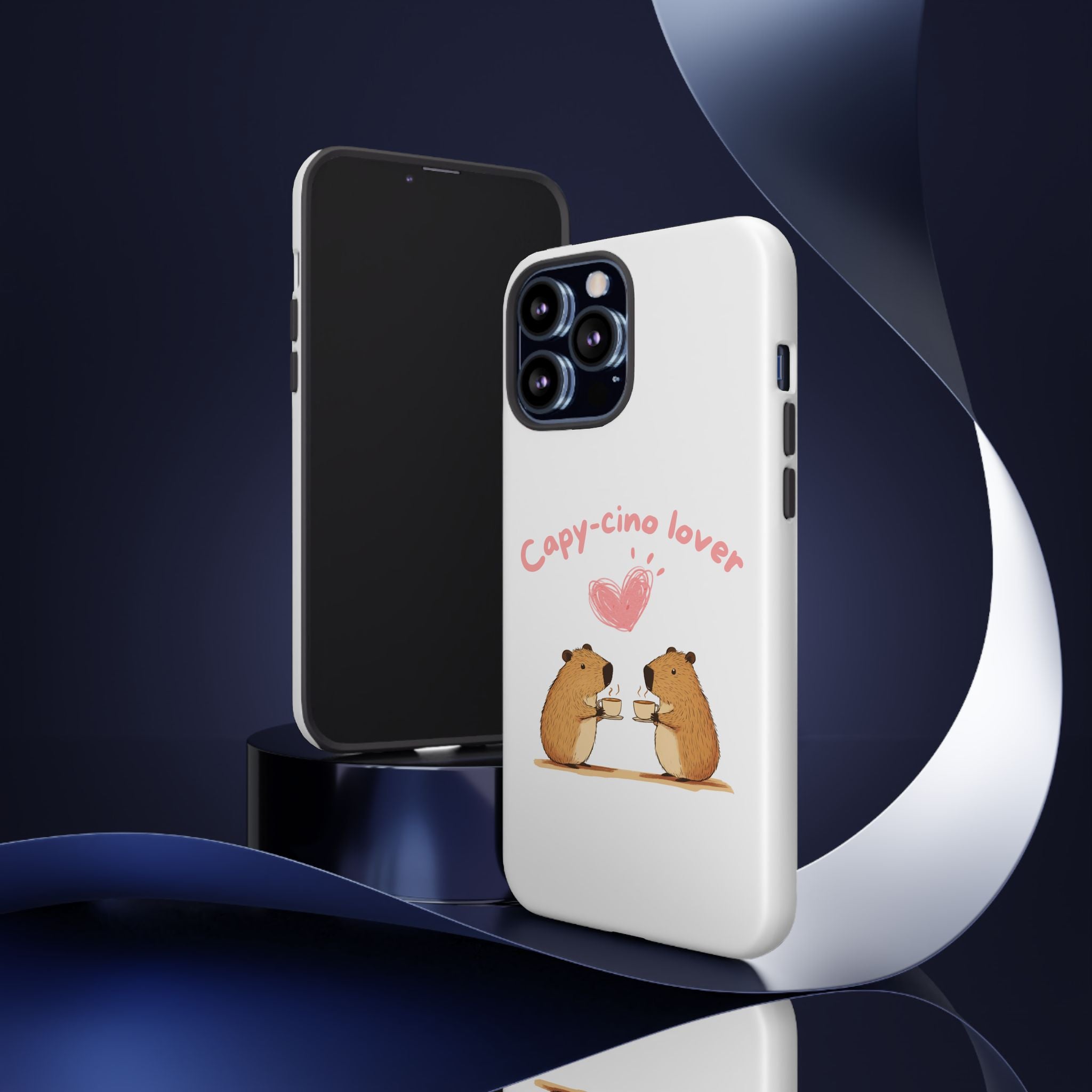 Cute Capybara Phone Case (Capy-cino Lover Series)