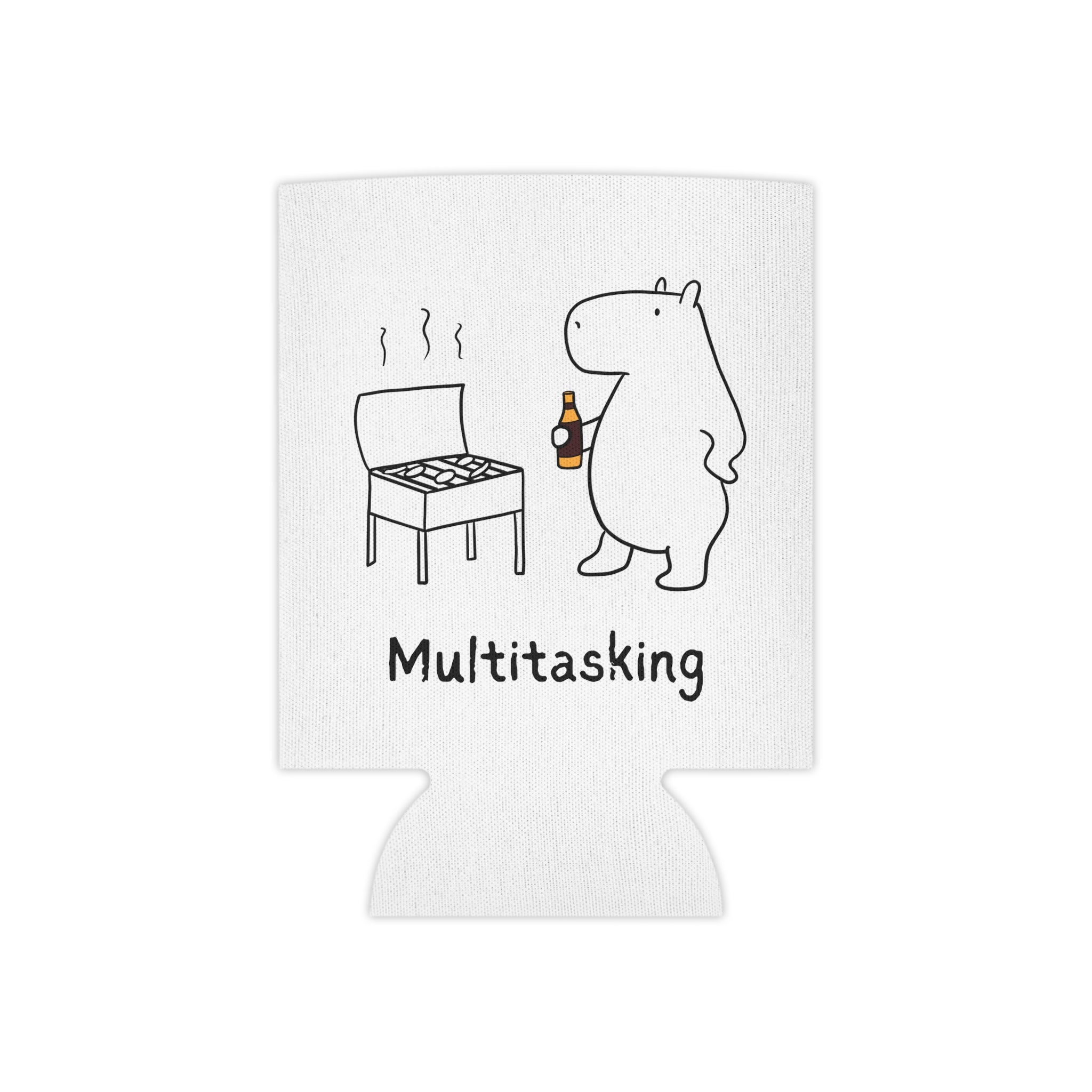 Funny Koozie “Multitasking” Capybara Can Cooler