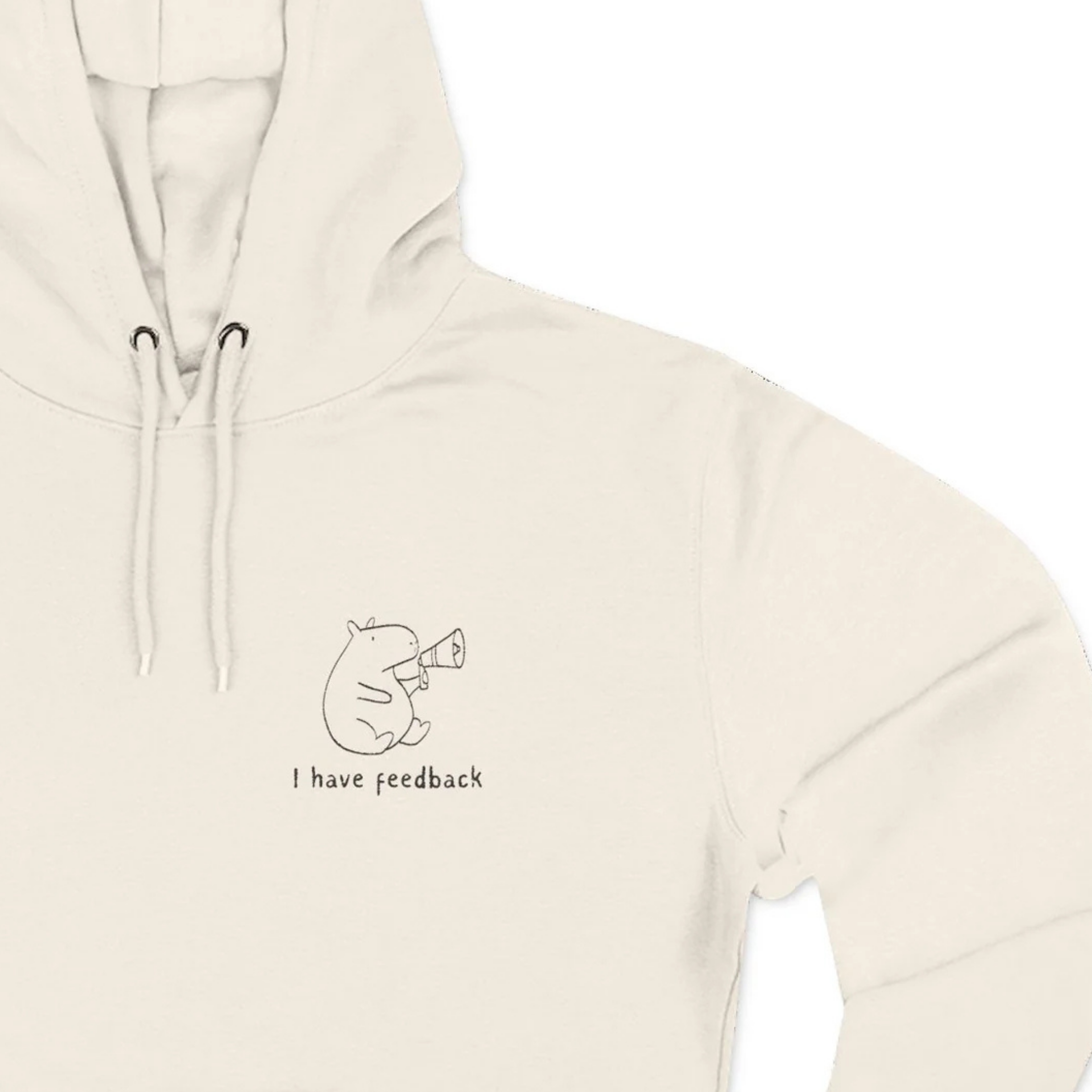 I Have Feedback Embroidered Capybara Premium Hoodie