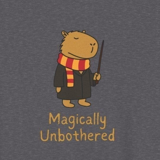 "Magically Unbothered" Capybara Wizard Kids Hoodie