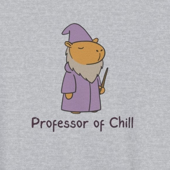 "Professor of Chill” – Capybara Wizard Kids Hoodie