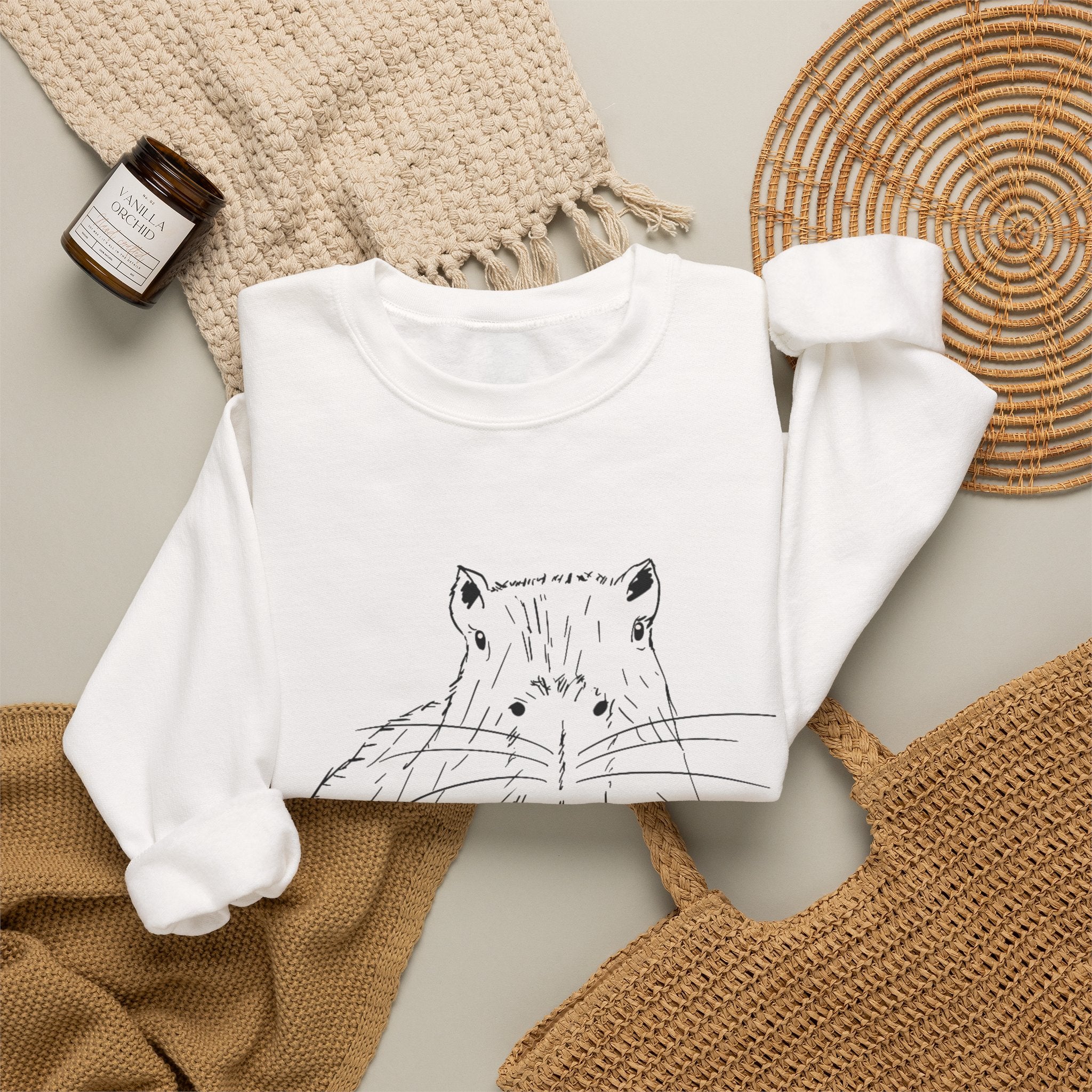 "You Gonna Finish That?" Capybara Crewneck Sweatshirt