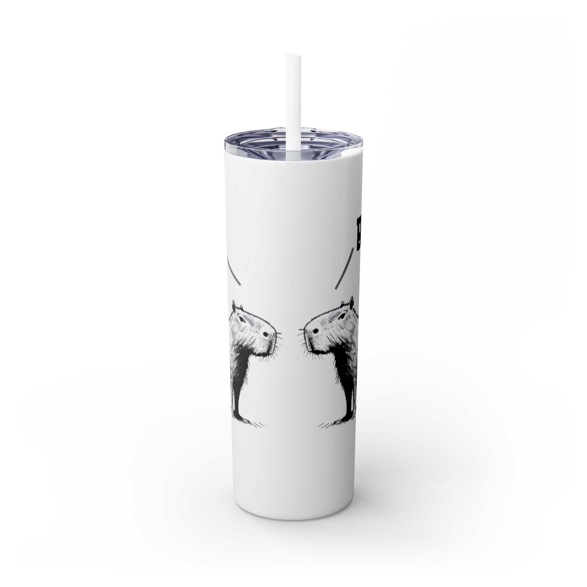 Bro Bro, Best of Friends – Capybara Coffee Skinny Tumbler