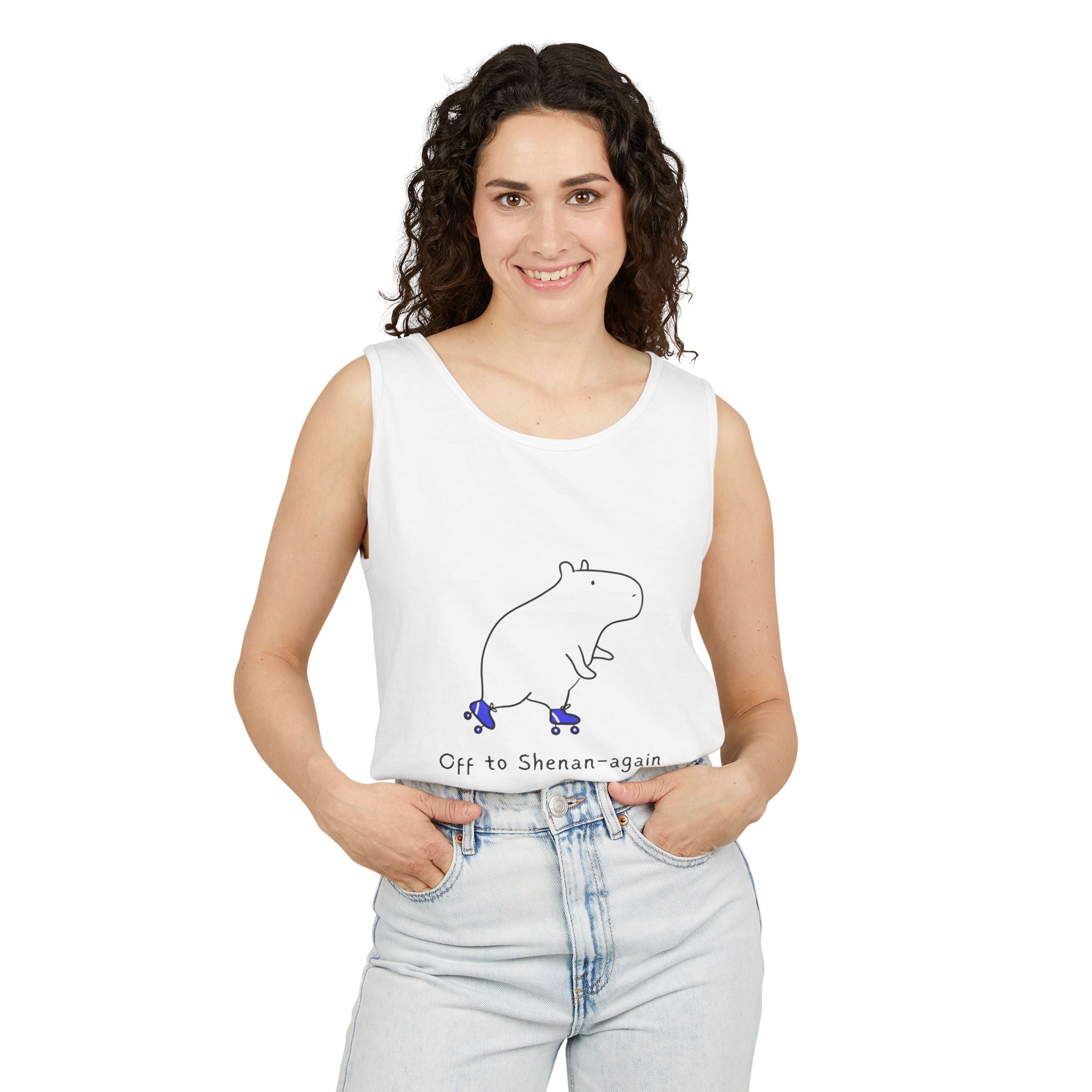 Off to Shenan-again Capybara Premium Tank Top