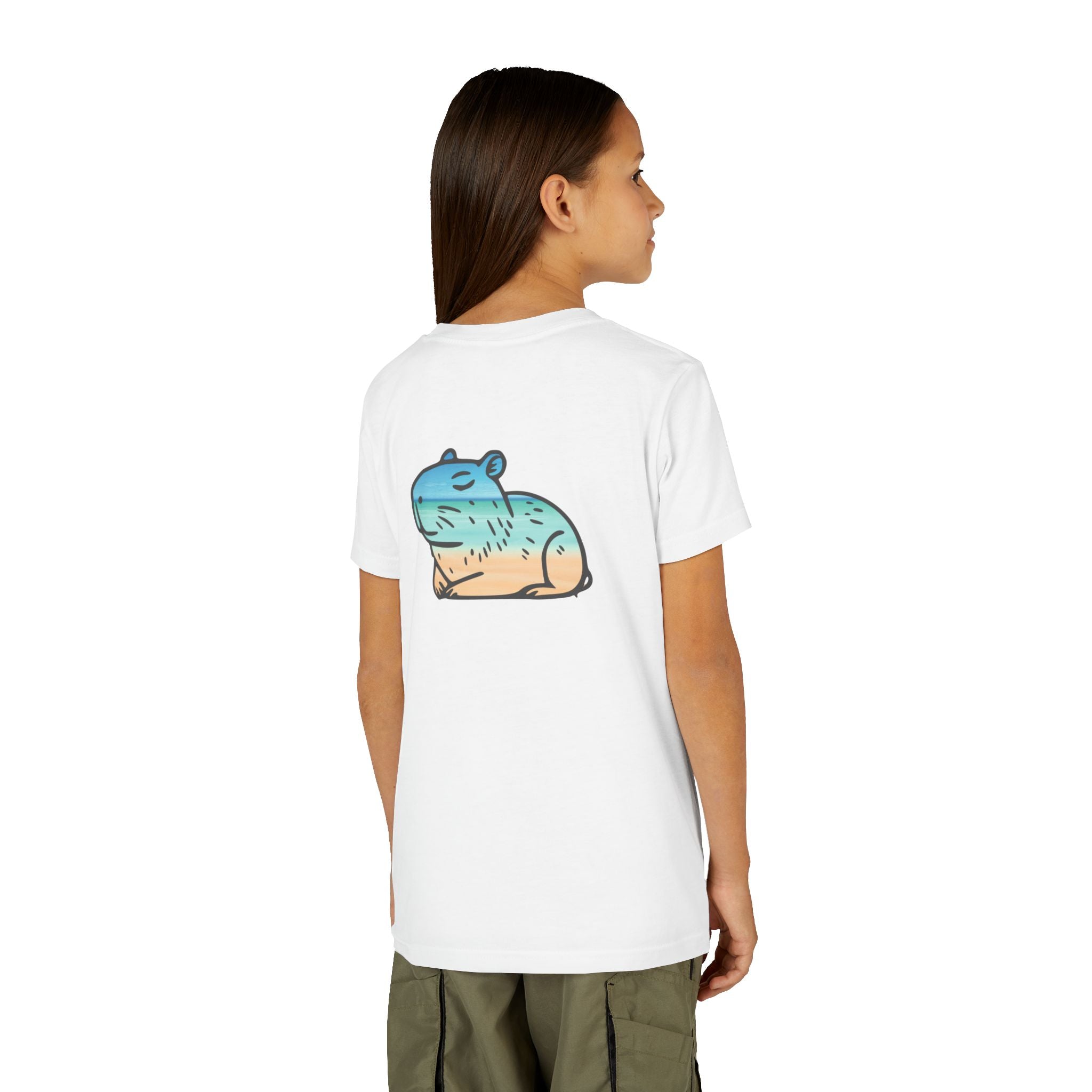 Capybara Beach Scene - Unisex Youth Tee