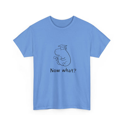 Funny Graduation Shirt – “Now What?” Capybara Heavy Tee
