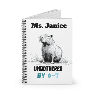 6–7 Meme Unbothered Parent Notebook | Personalized Gift for Teachers & Parents o - detail view