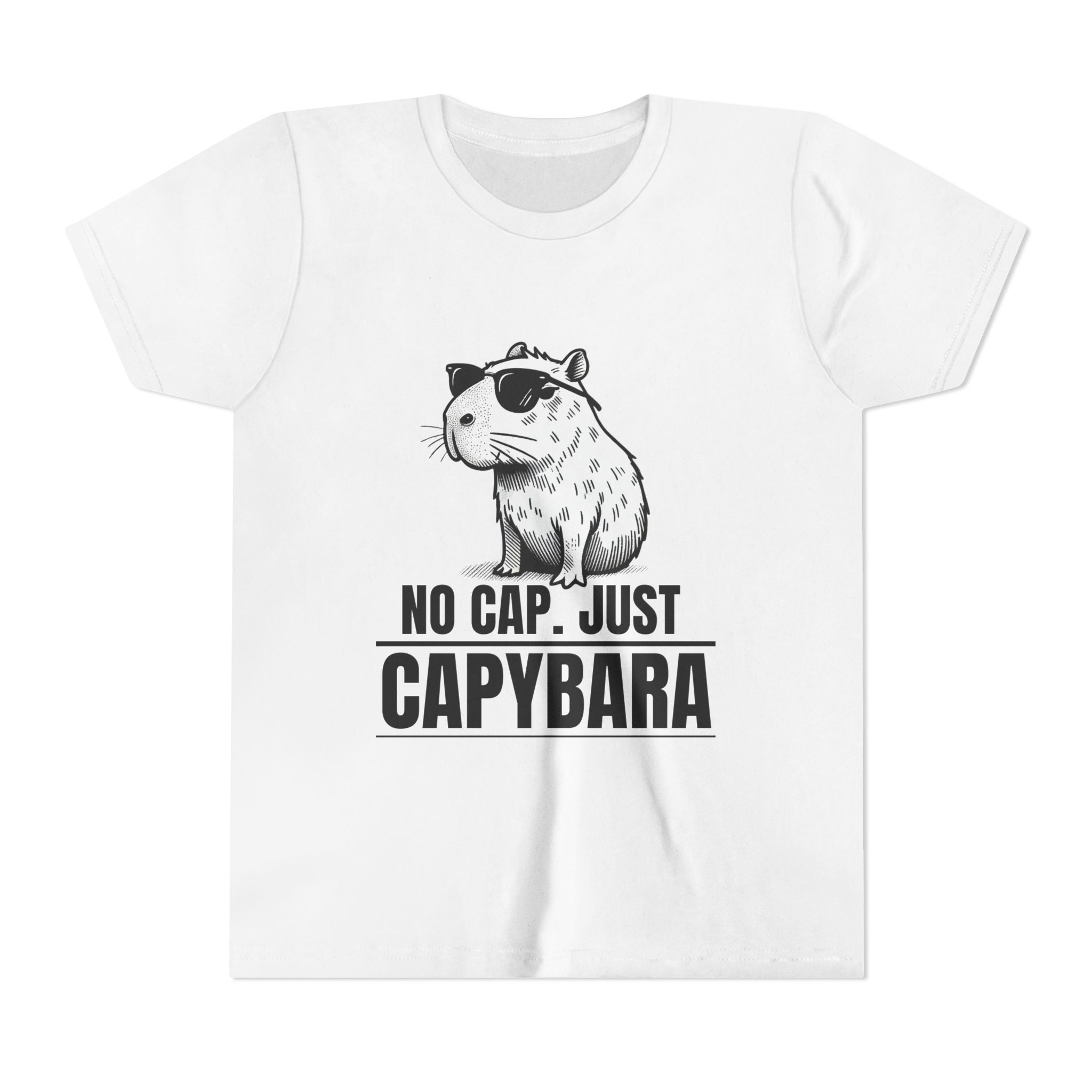No Cap.  Just Capybara - Unisex Youth Tee