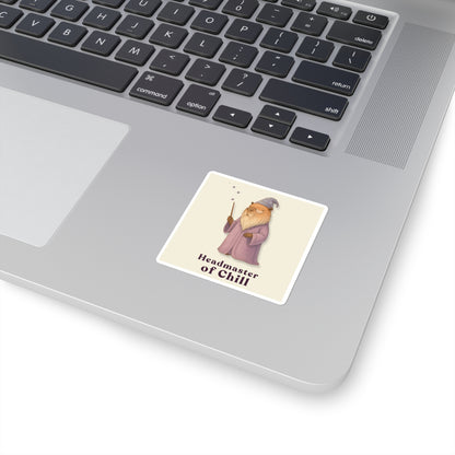 Headmaster of Chill Sticker – Wizard Capybara Vinyl Sticker for Laptops, Water Bottles & Journals