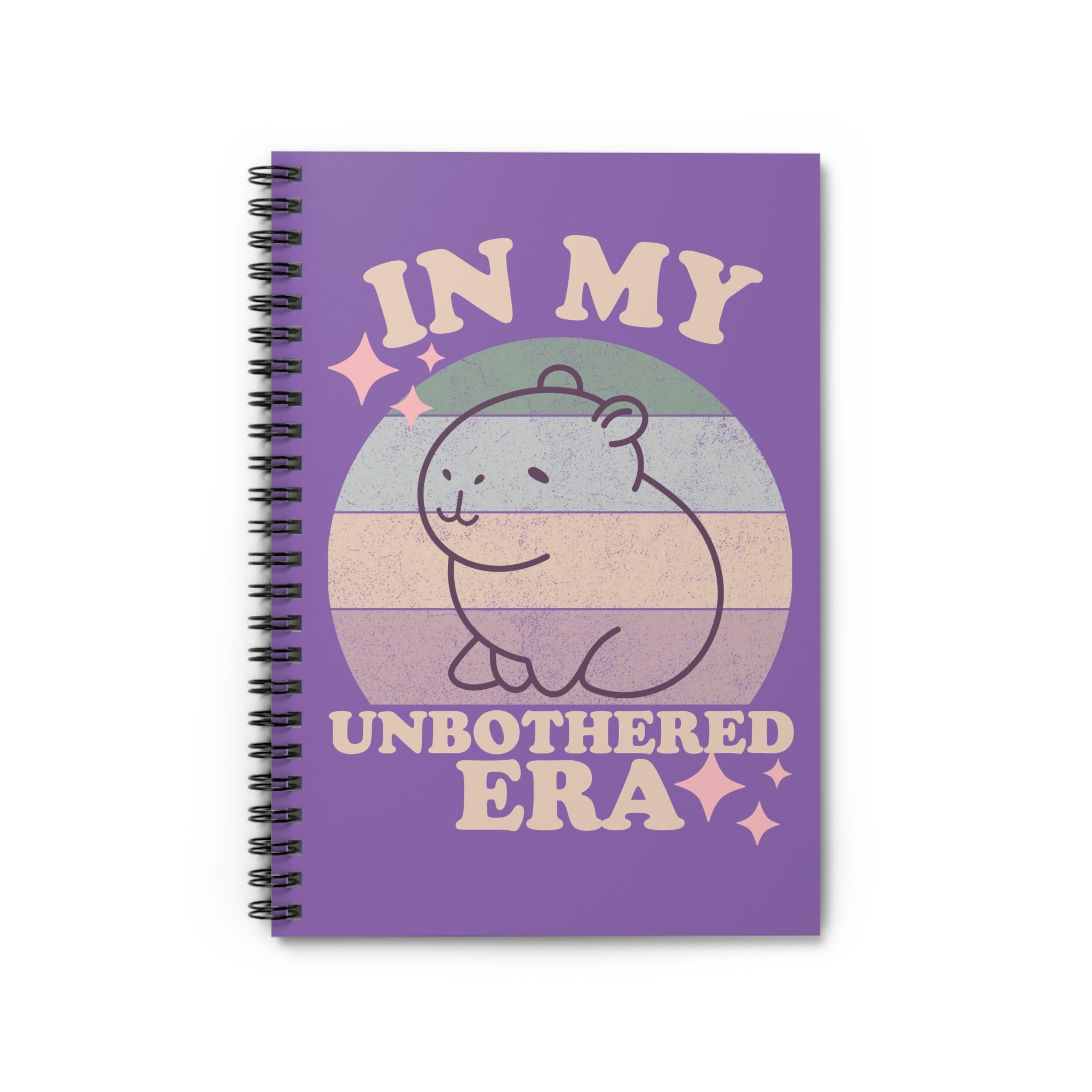 Cute Capybara Notebook – In My Unbothered Era Aesthetic Journal