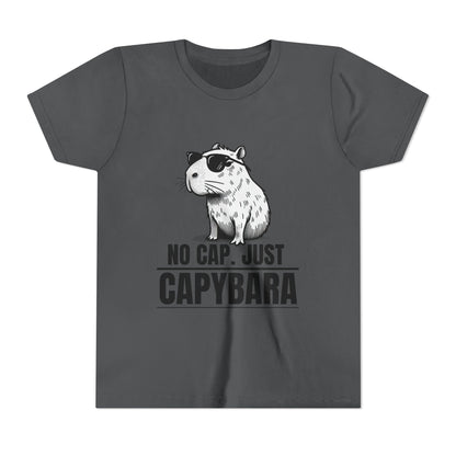 No Cap.  Just Capybara - Unisex Youth Tee