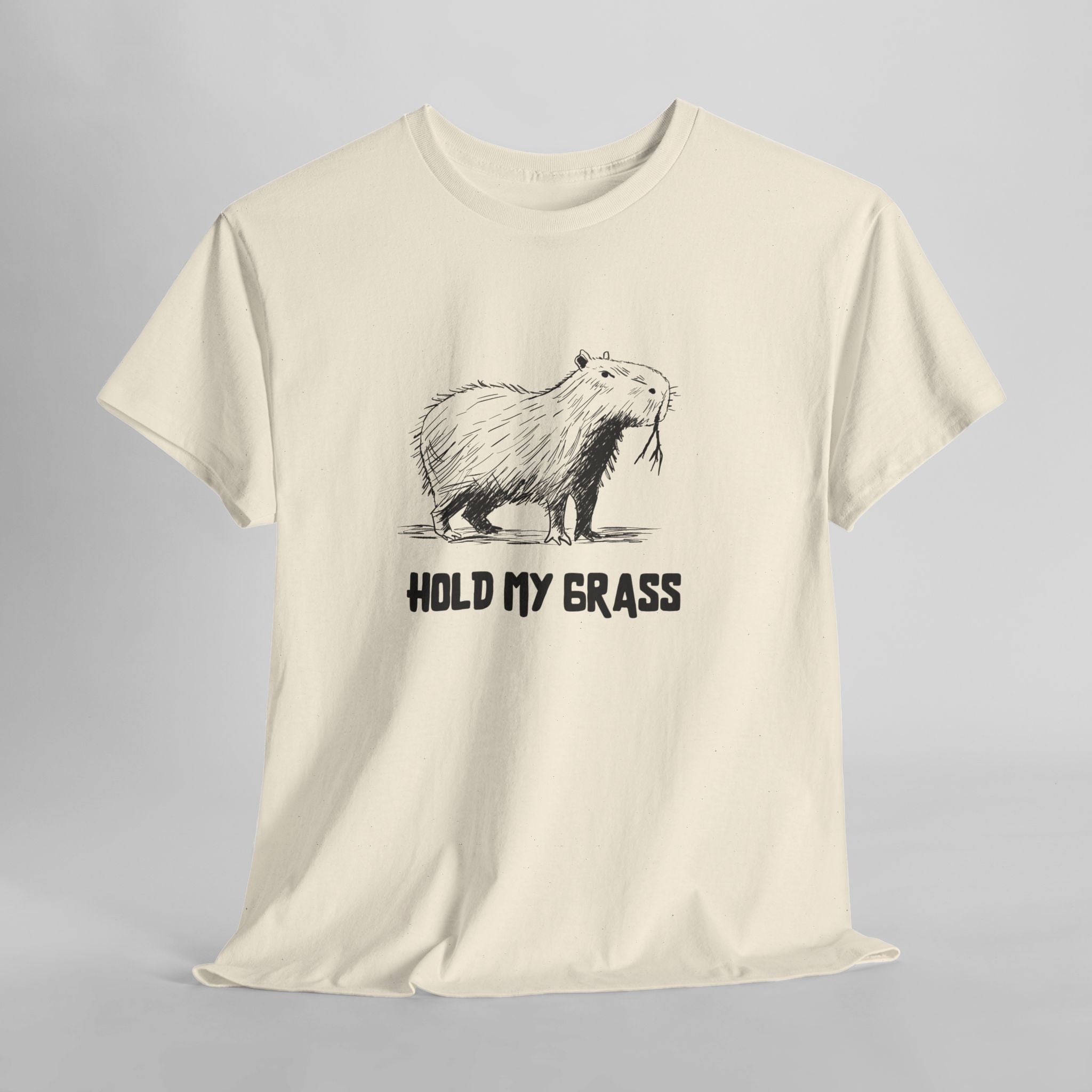 Hold My Grass T-Shirt | Funny Chill Graphic Heavy Cotton Tee - view 7
