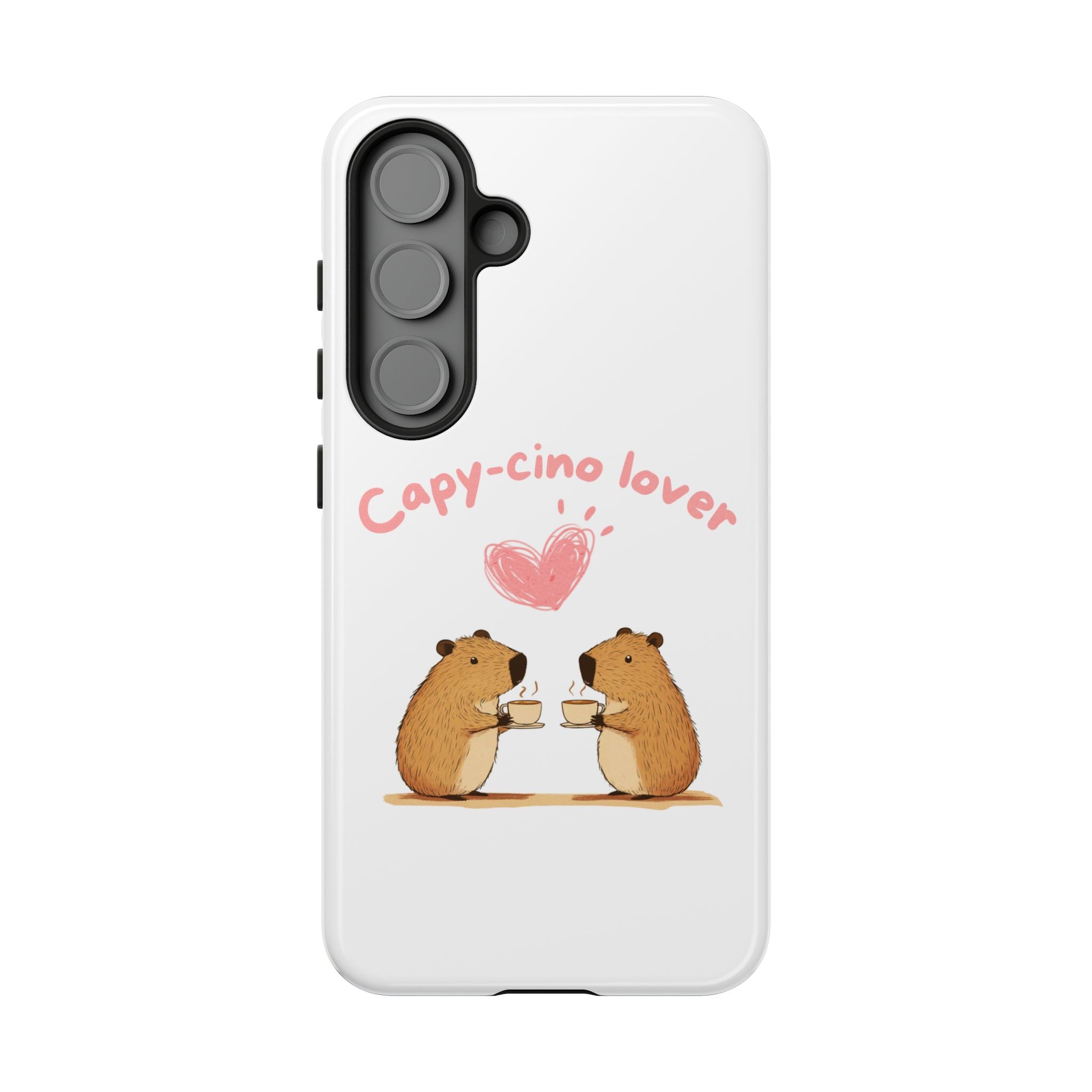 Cute Capybara Phone Case  (Capy-cino Lover Series)