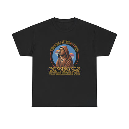 Star Paws Tatoooine Suns Shirt – These Aren’t the Capybaras You’re Looking For – Obi-Wan Capybara – Funny Nerd Gift - Unisex Adult Tee