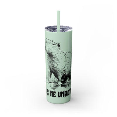 Capybara coffee lover tumbler design - view 5