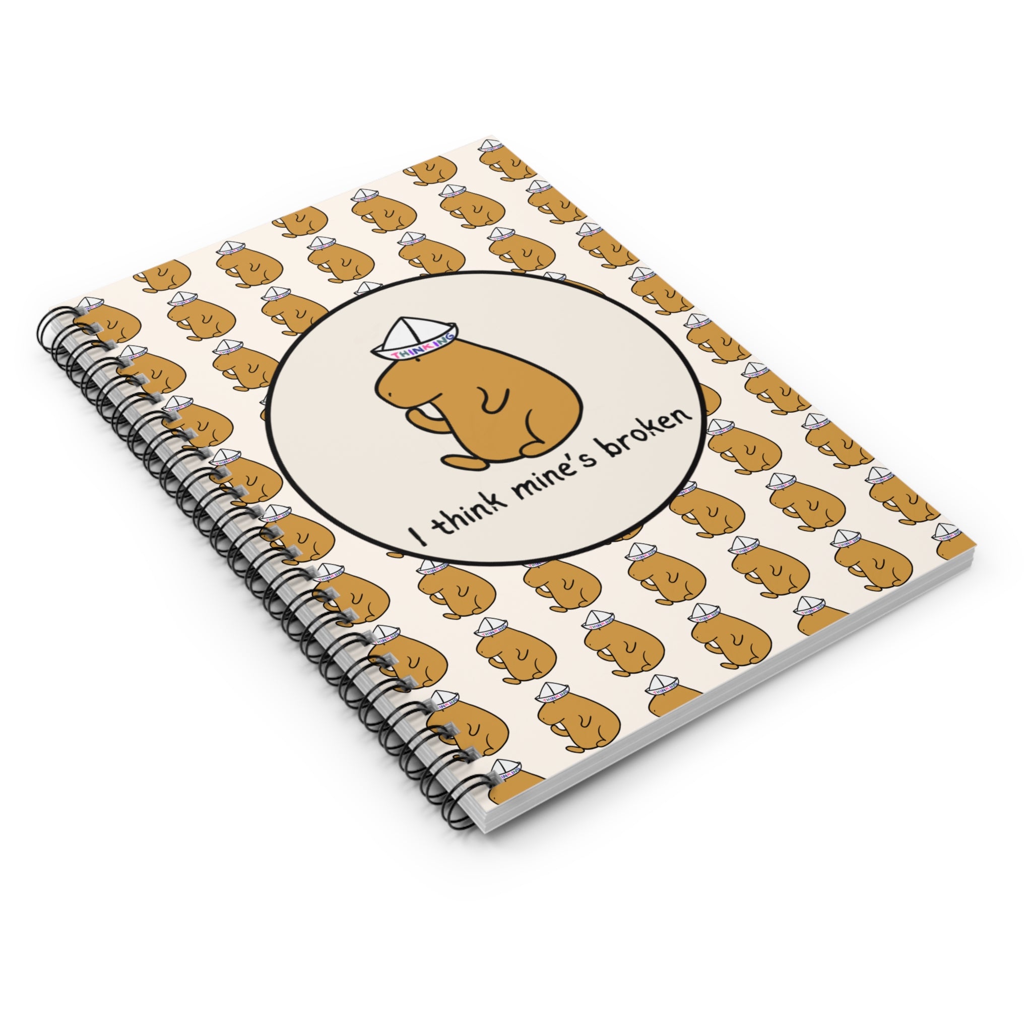 Funny Capybara Notebook – “I Think Mine’s Broken” Journal