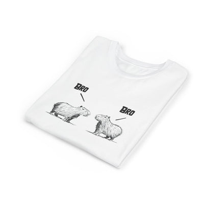 Bro Bro Capybara Kids T-Shirt – Cute Graphic Tee