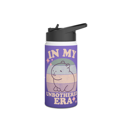 Personalized In My Unbothered Era Capybara Water Bottle | Funny Kids Water Bottle | Swiftie Gift